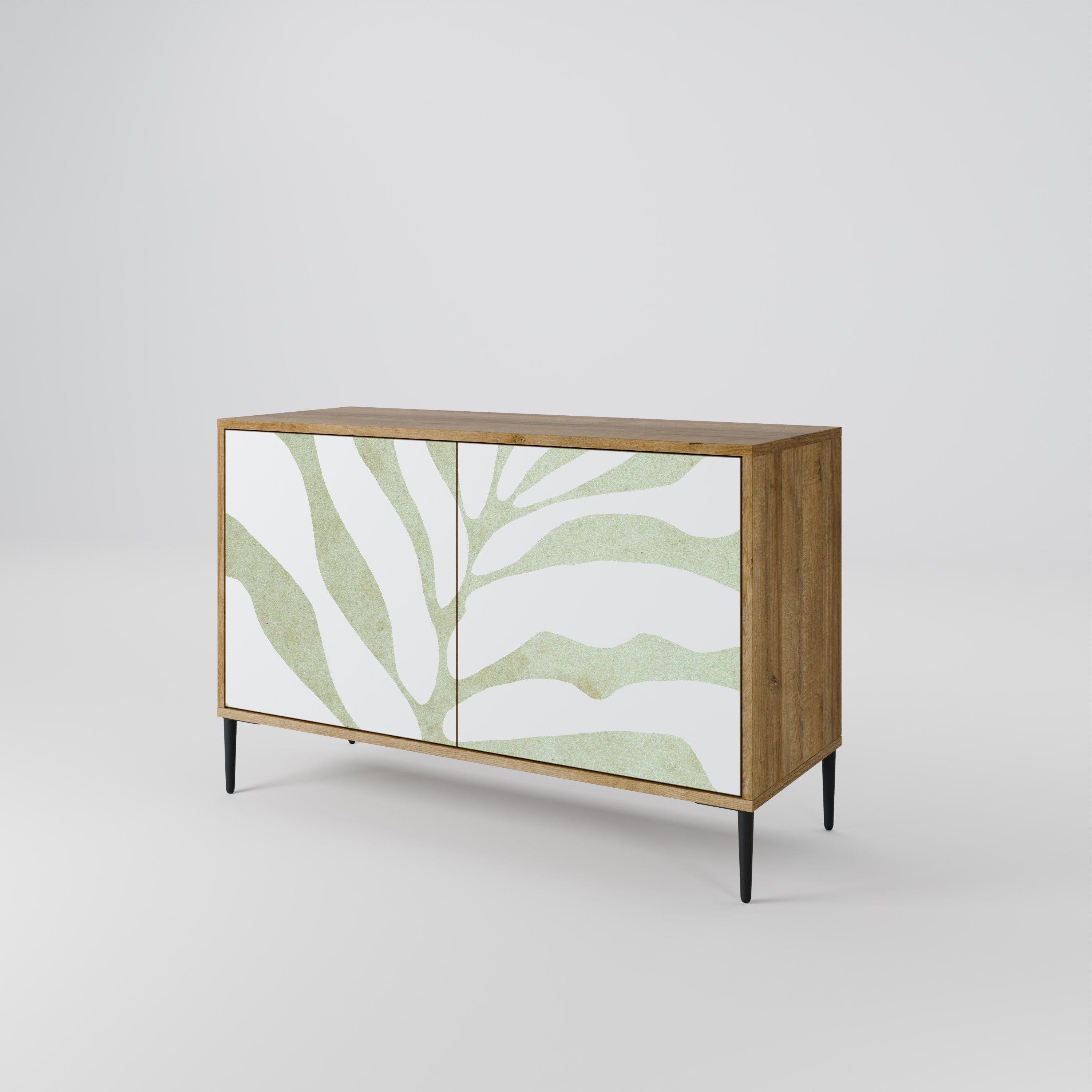 BOTANICAL SPARK Sideboard mit 2 Türen in Eichenoptik