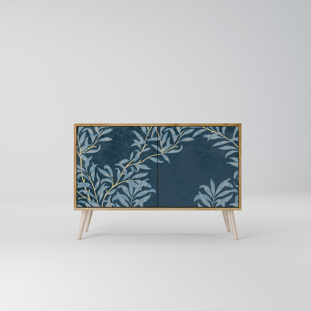 BLUE LEAVES Sideboard mit 2 Türen in Eichenoptik