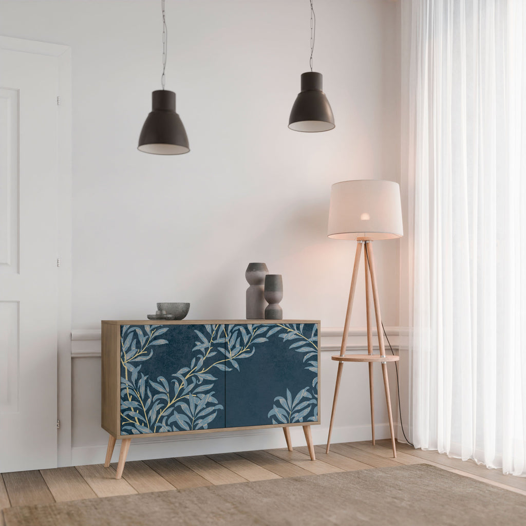 BLUE LEAVES Sideboard mit 2 Türen in Eichenoptik