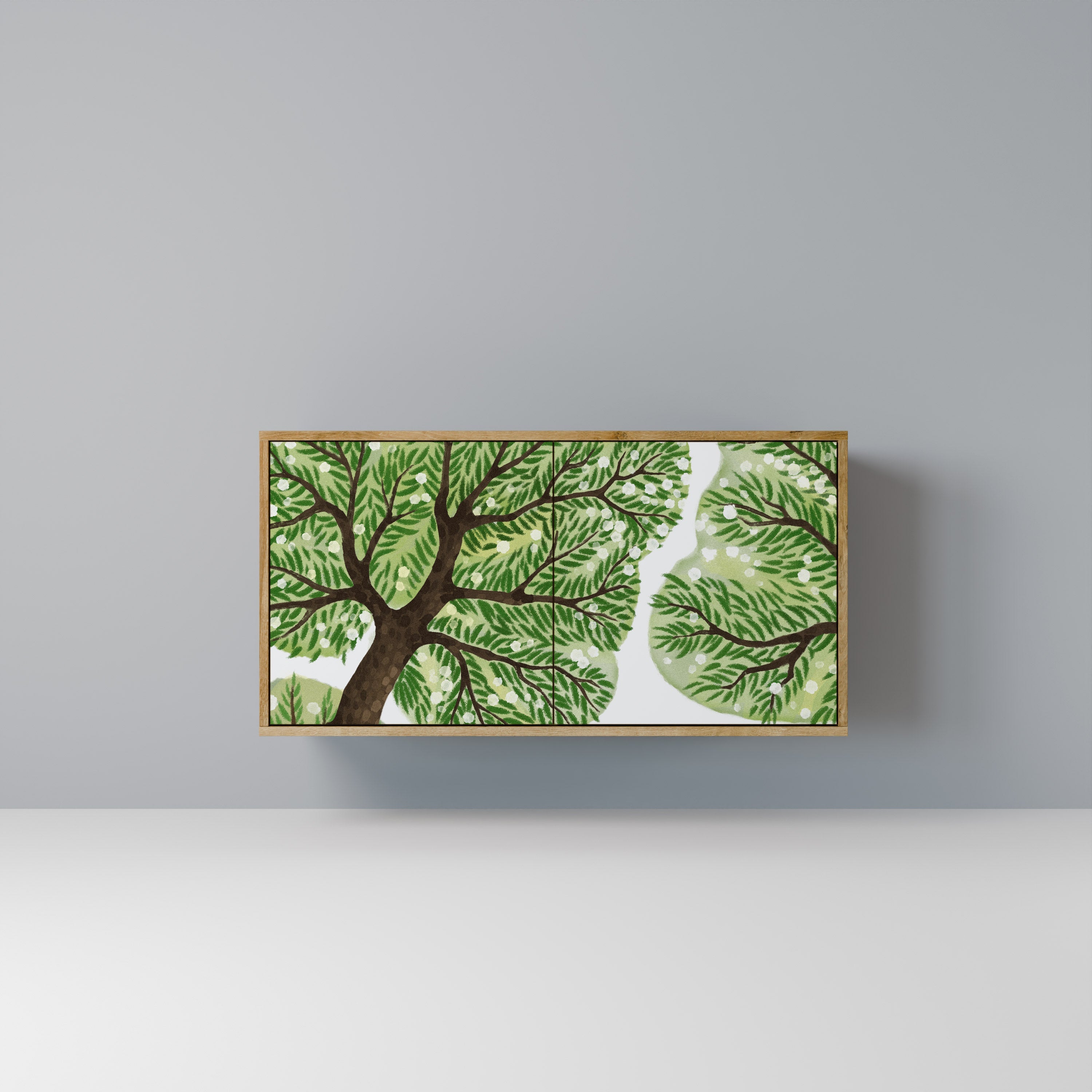 WILDERNESS DASH Sideboard mit 2 Türen in Eichenoptik