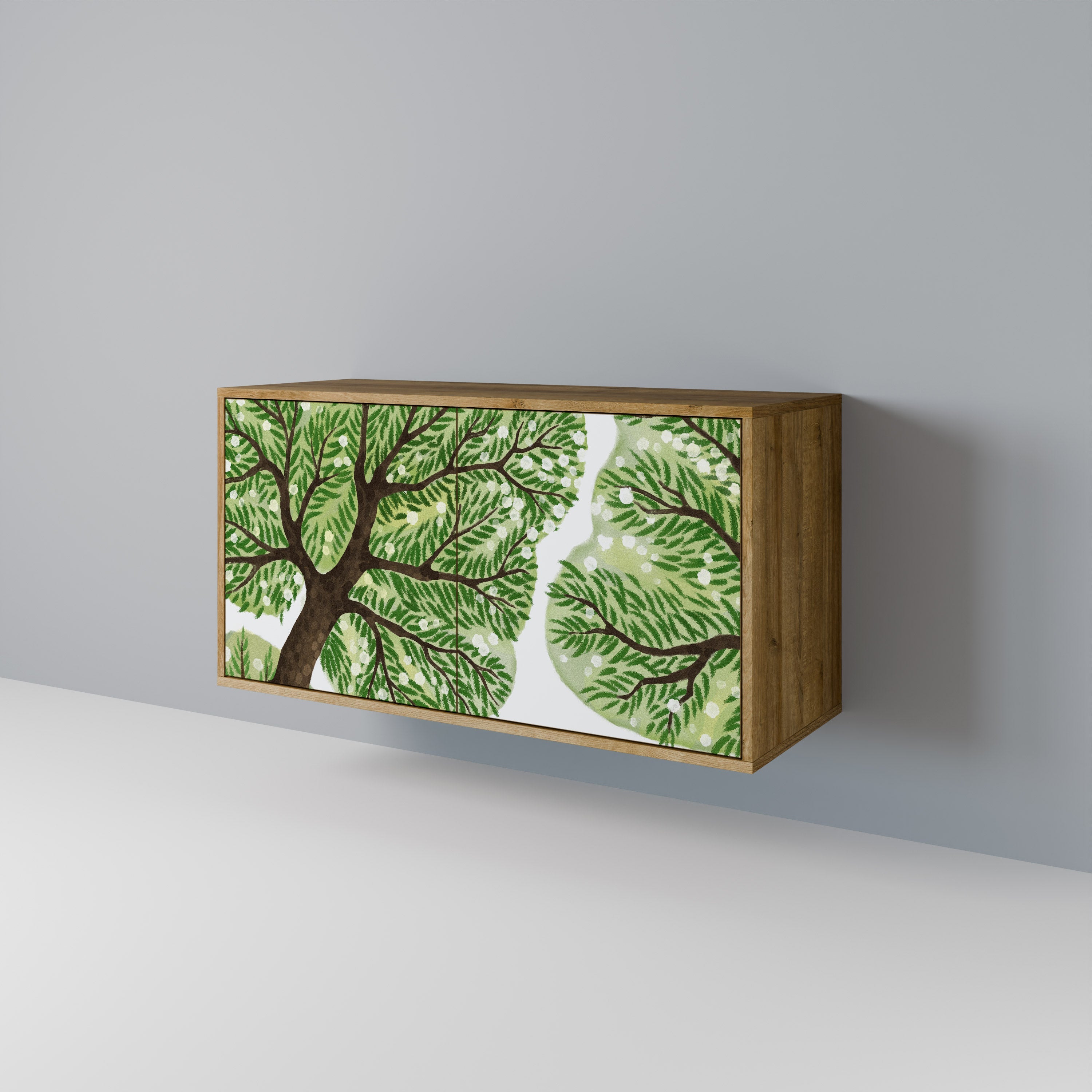 WILDERNESS DASH Sideboard mit 2 Türen in Eichenoptik