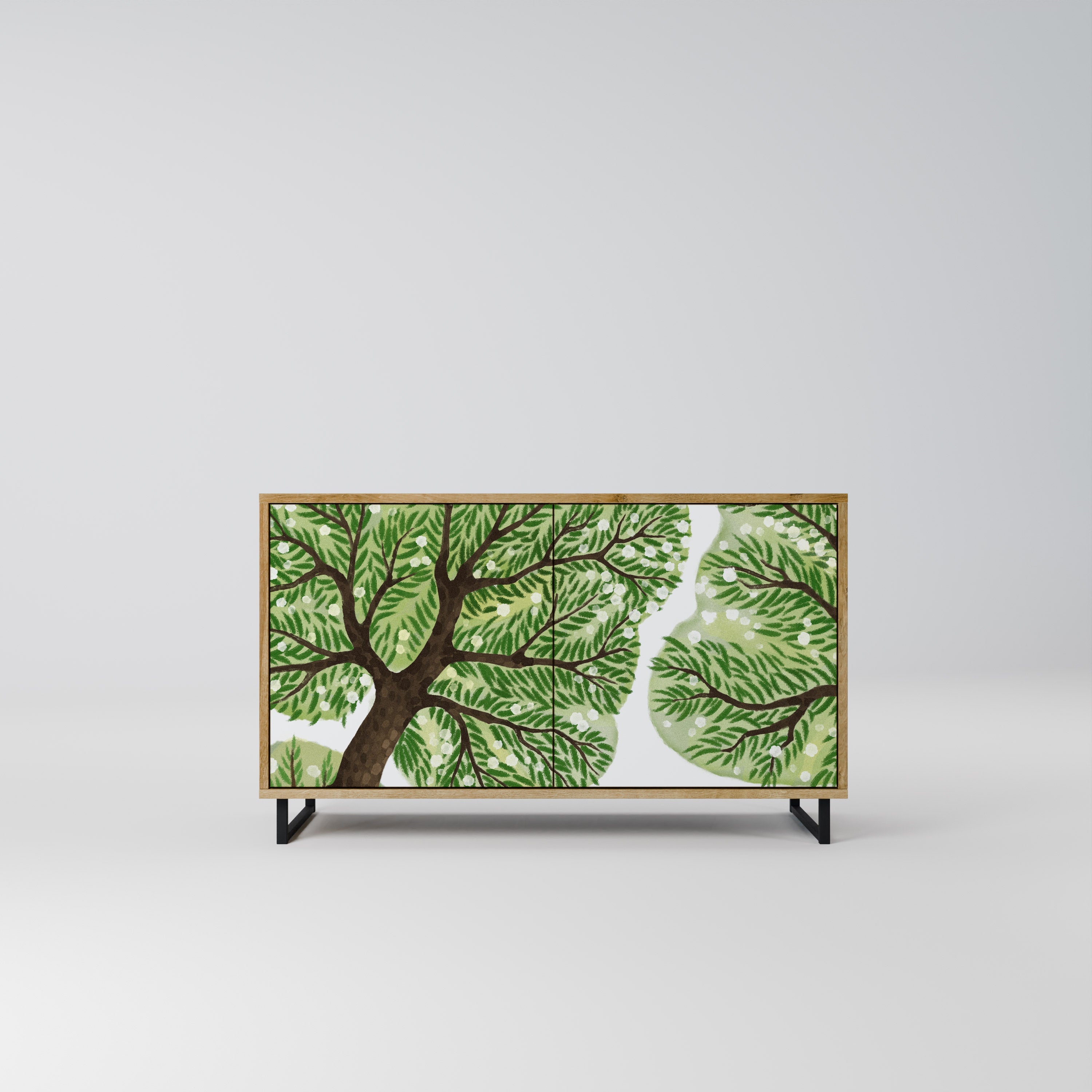 WILDERNESS DASH Sideboard mit 2 Türen in Eichenoptik