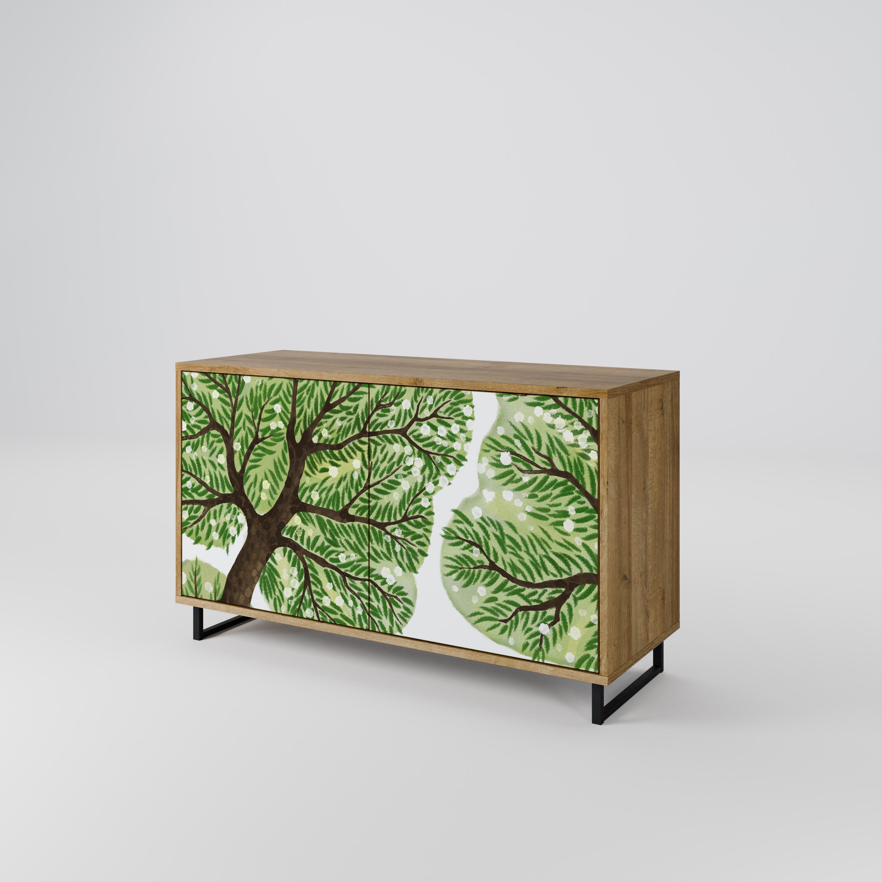 WILDERNESS DASH Sideboard mit 2 Türen in Eichenoptik