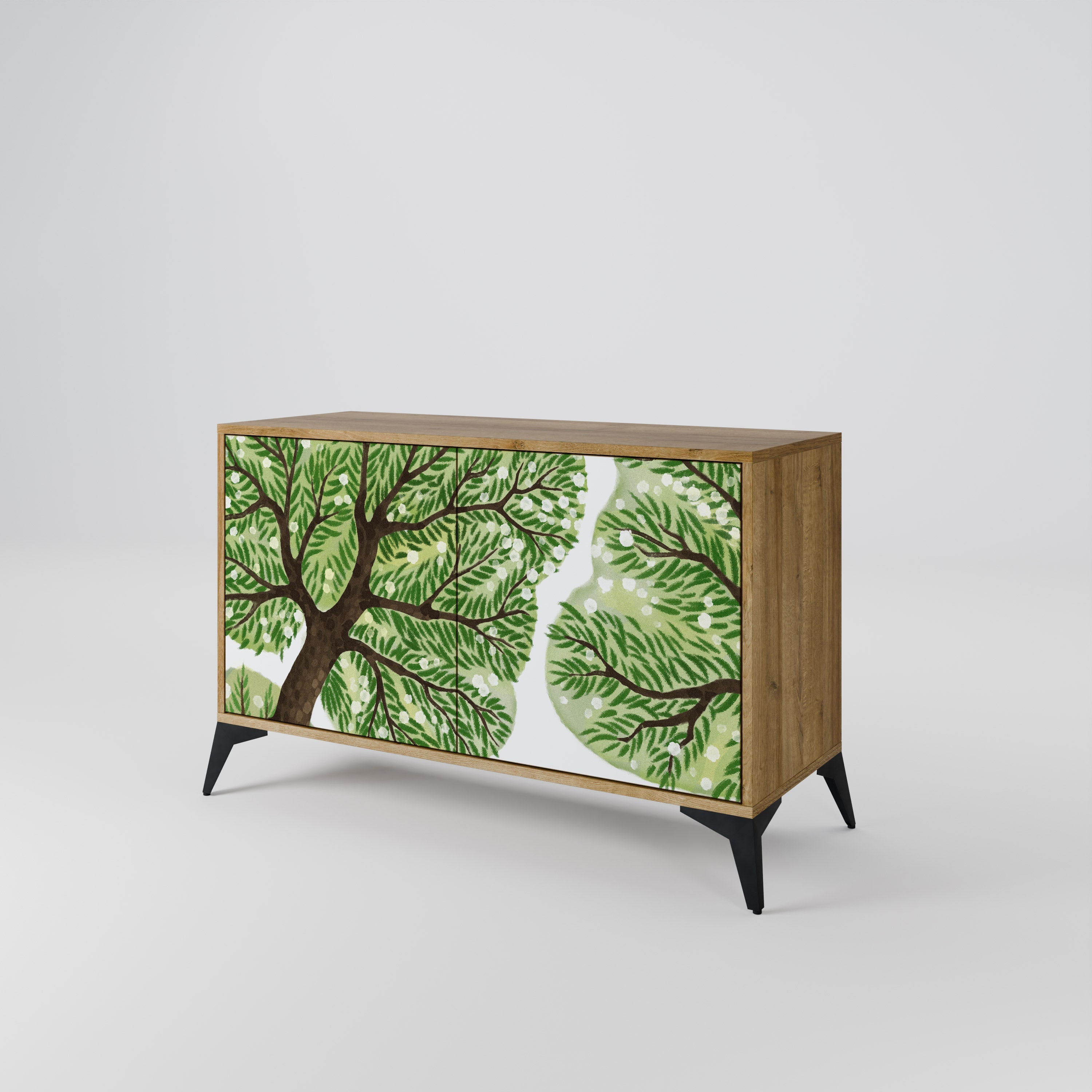 WILDERNESS DASH Sideboard mit 2 Türen in Eichenoptik