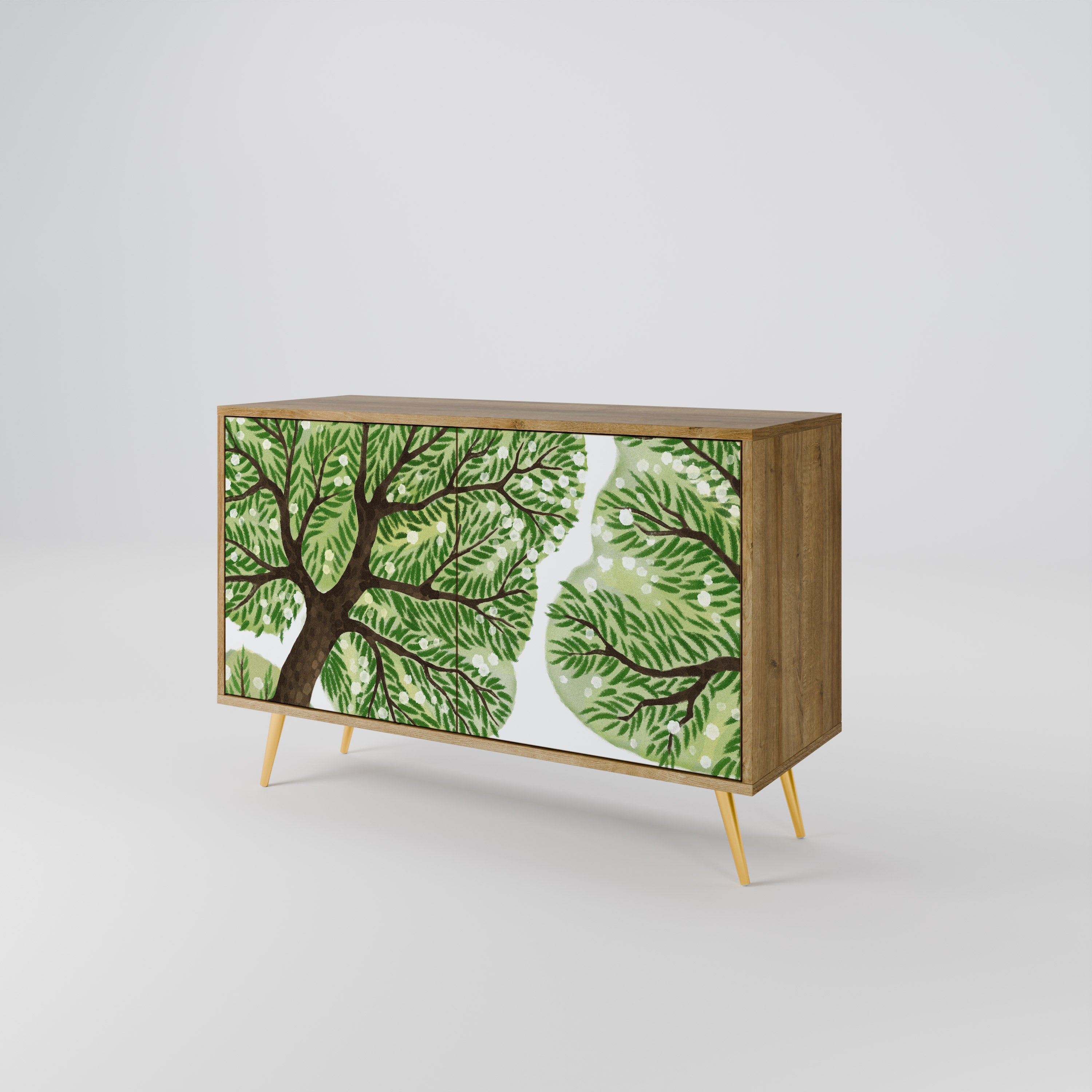 WILDERNESS DASH Sideboard mit 2 Türen in Eichenoptik