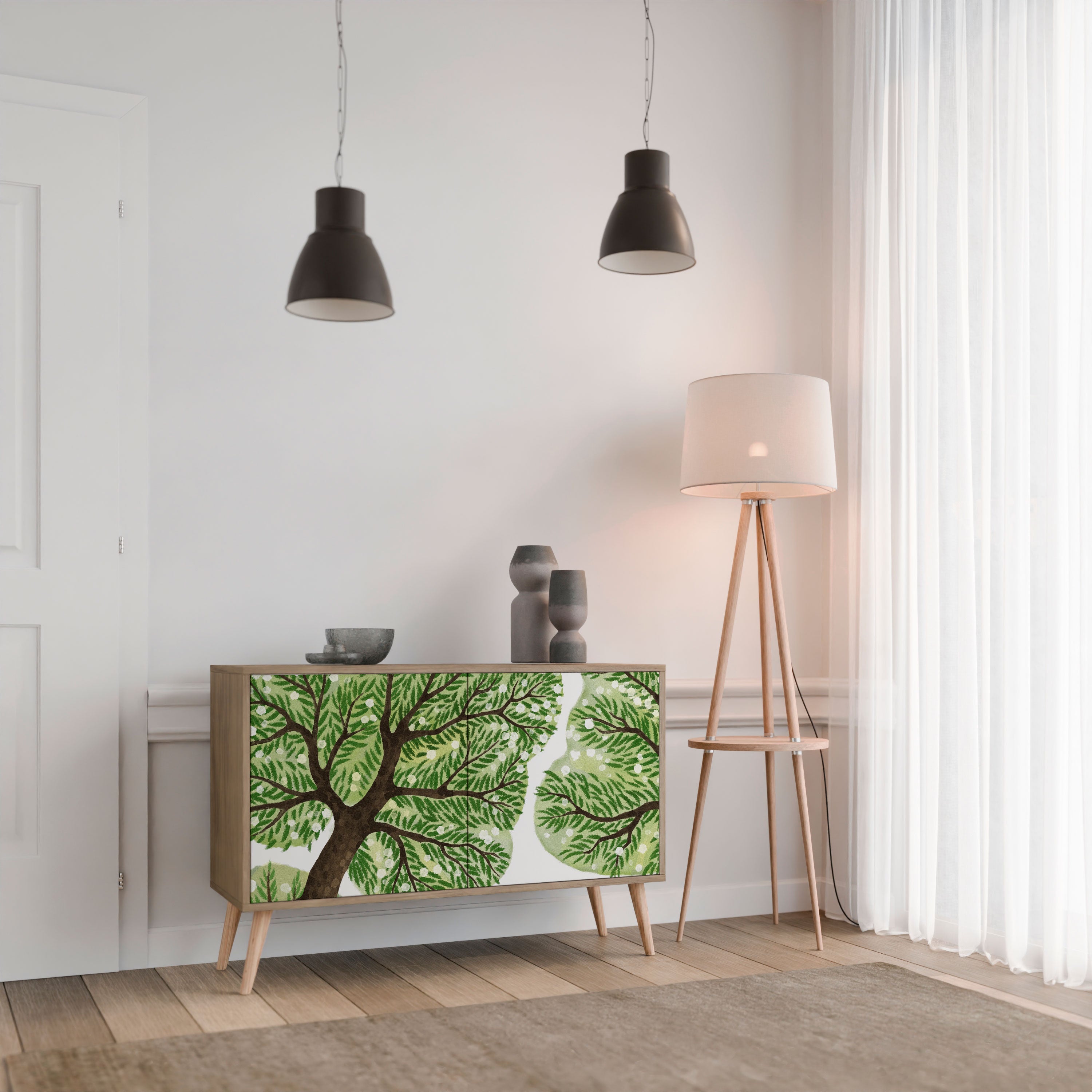 WILDERNESS DASH Sideboard mit 2 Türen in Eichenoptik