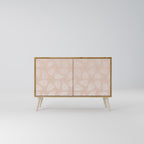 LEAVES ON BEIGE Sideboard mit 2 Türen in Eiche-Optik