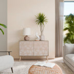 LEAVES ON BEIGE Sideboard mit 2 Türen in Eiche-Optik