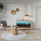 LUNAR SECRETS Sideboard mit 2 Türen in Eiche-Optik