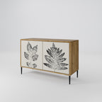 LEAFY STAMPS Sideboard mit 2 Türen in Eiche-Optik