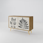 LEAFY STAMPS Sideboard mit 2 Türen in Eiche-Optik