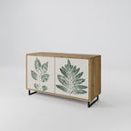 GREEN LEAFY STAMPS Sideboard mit 2 Türen in Eiche-Optik