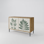 GREEN LEAFY STAMPS Sideboard mit 2 Türen in Eiche-Optik