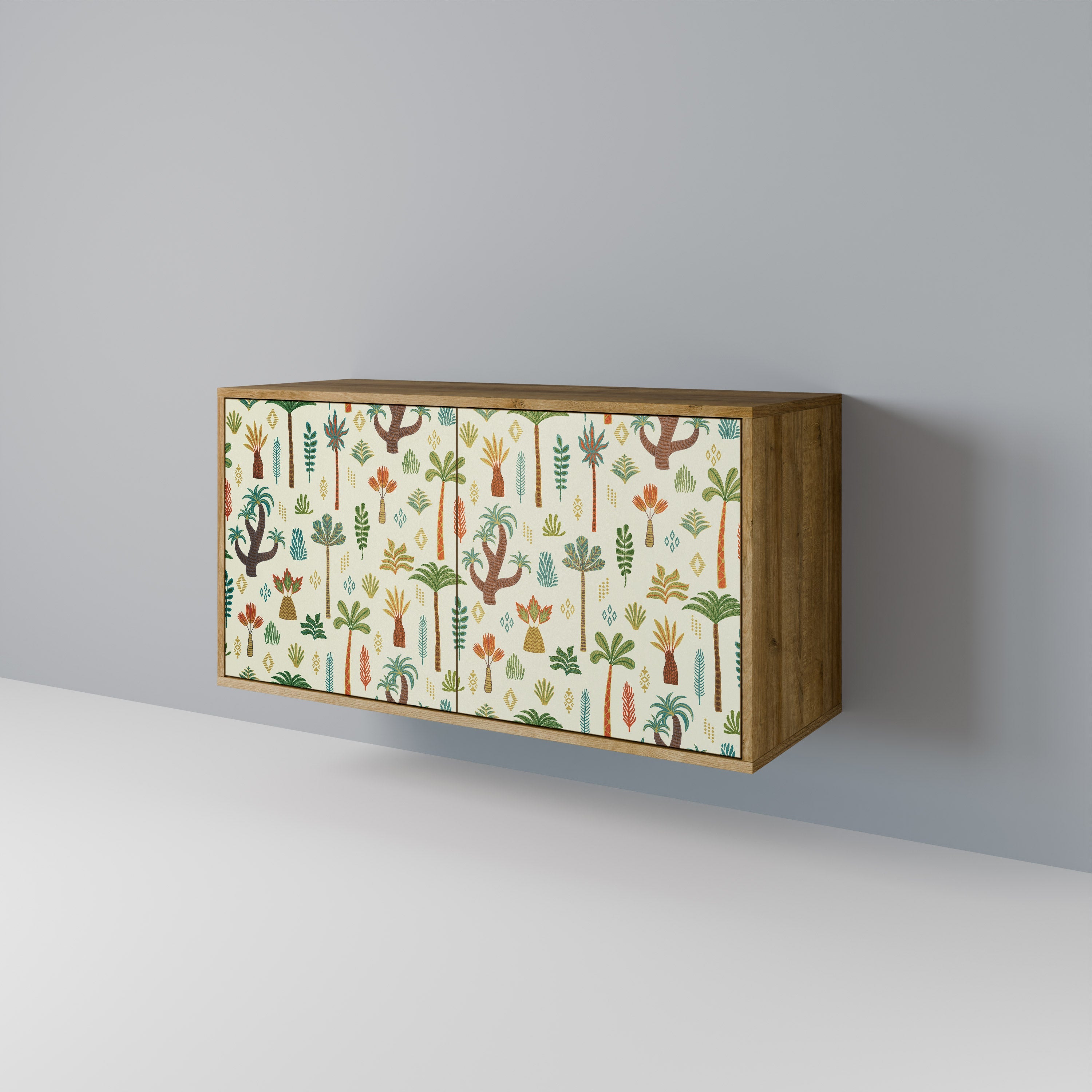 PALM SPRING Sideboard mit 2 Türen in Eichenoptik