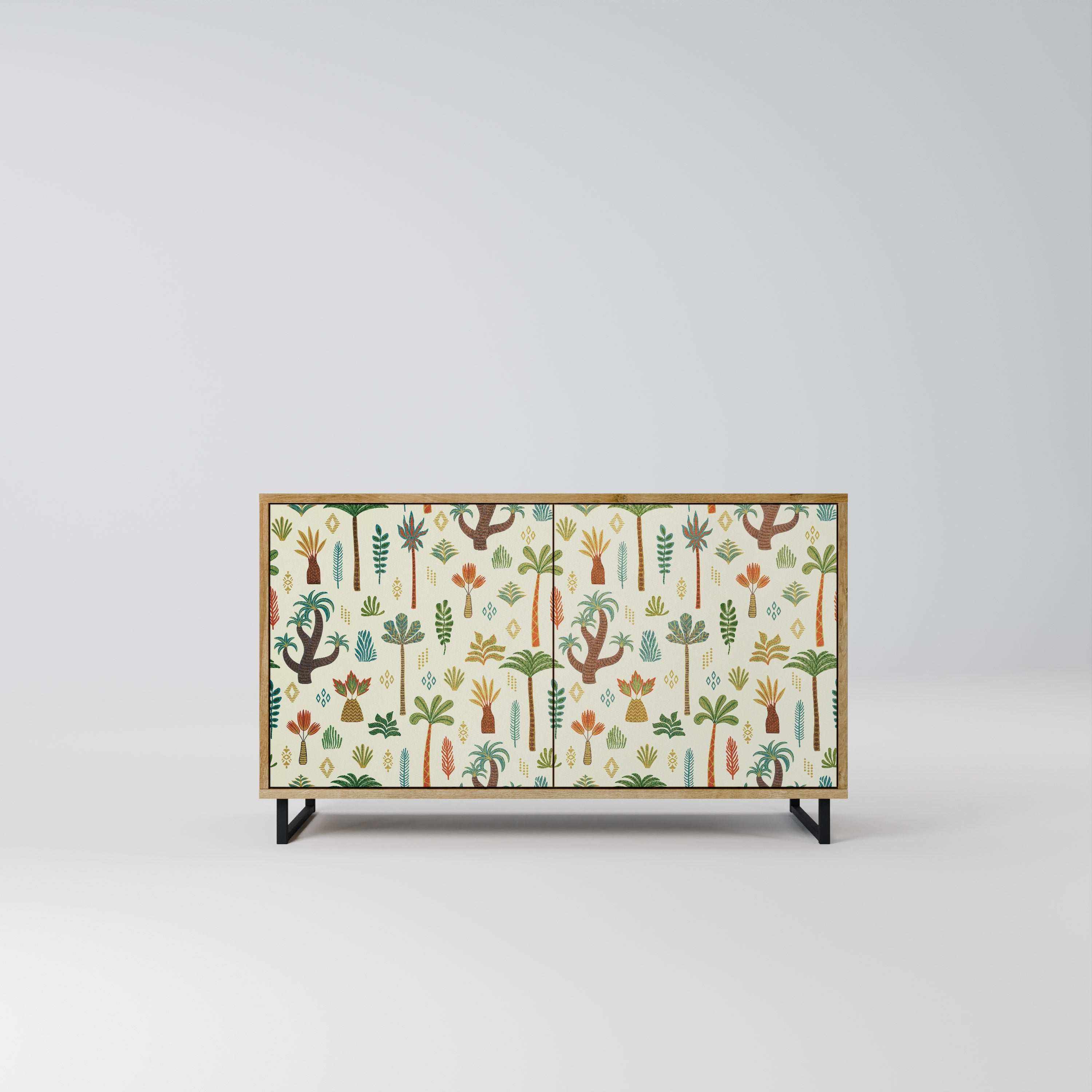 PALM SPRING Sideboard mit 2 Türen in Eichenoptik