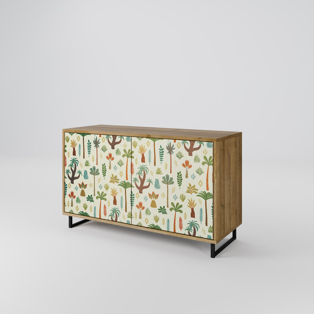 PALM SPRING Sideboard mit 2 Türen in Eichenoptik