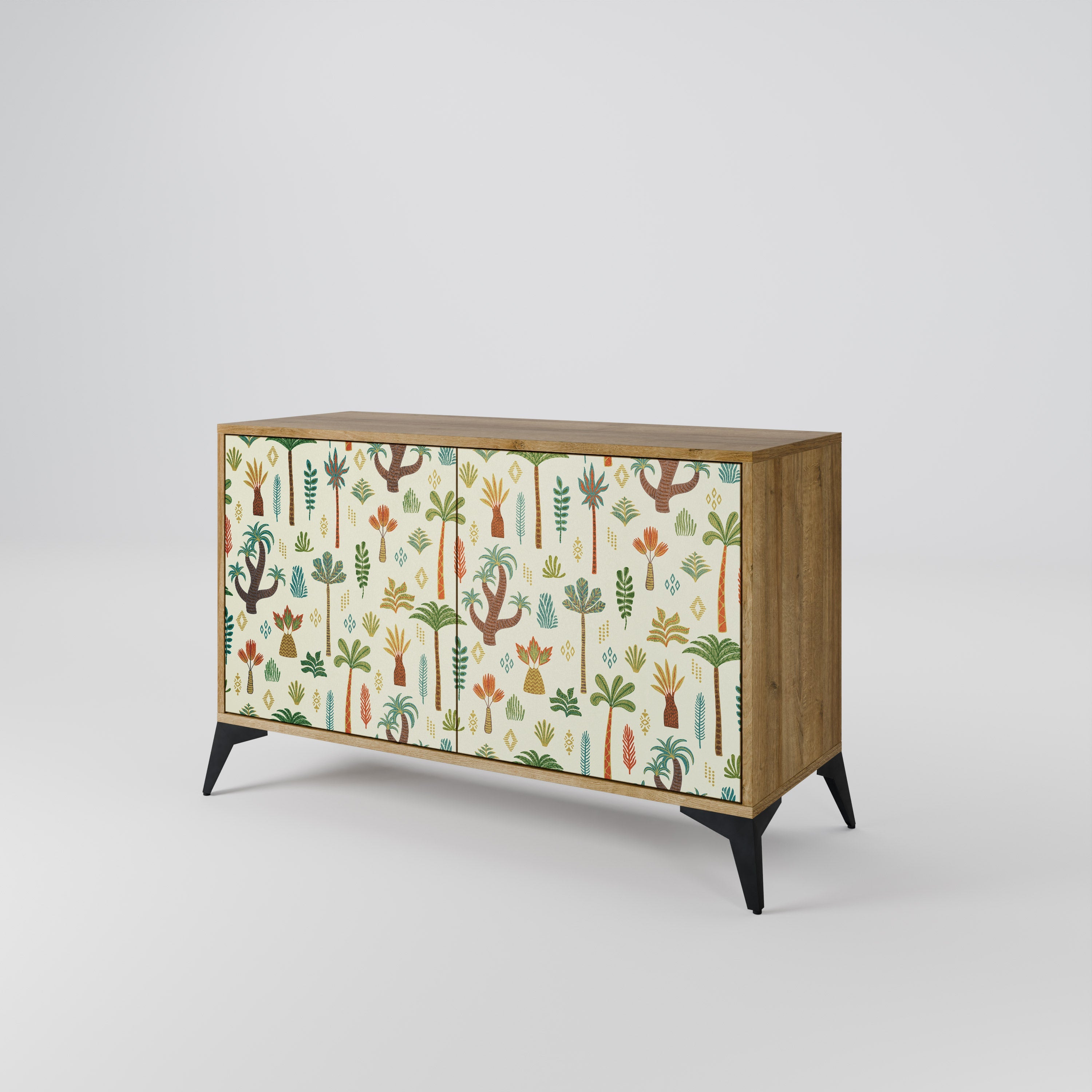 PALM SPRING Sideboard mit 2 Türen in Eichenoptik
