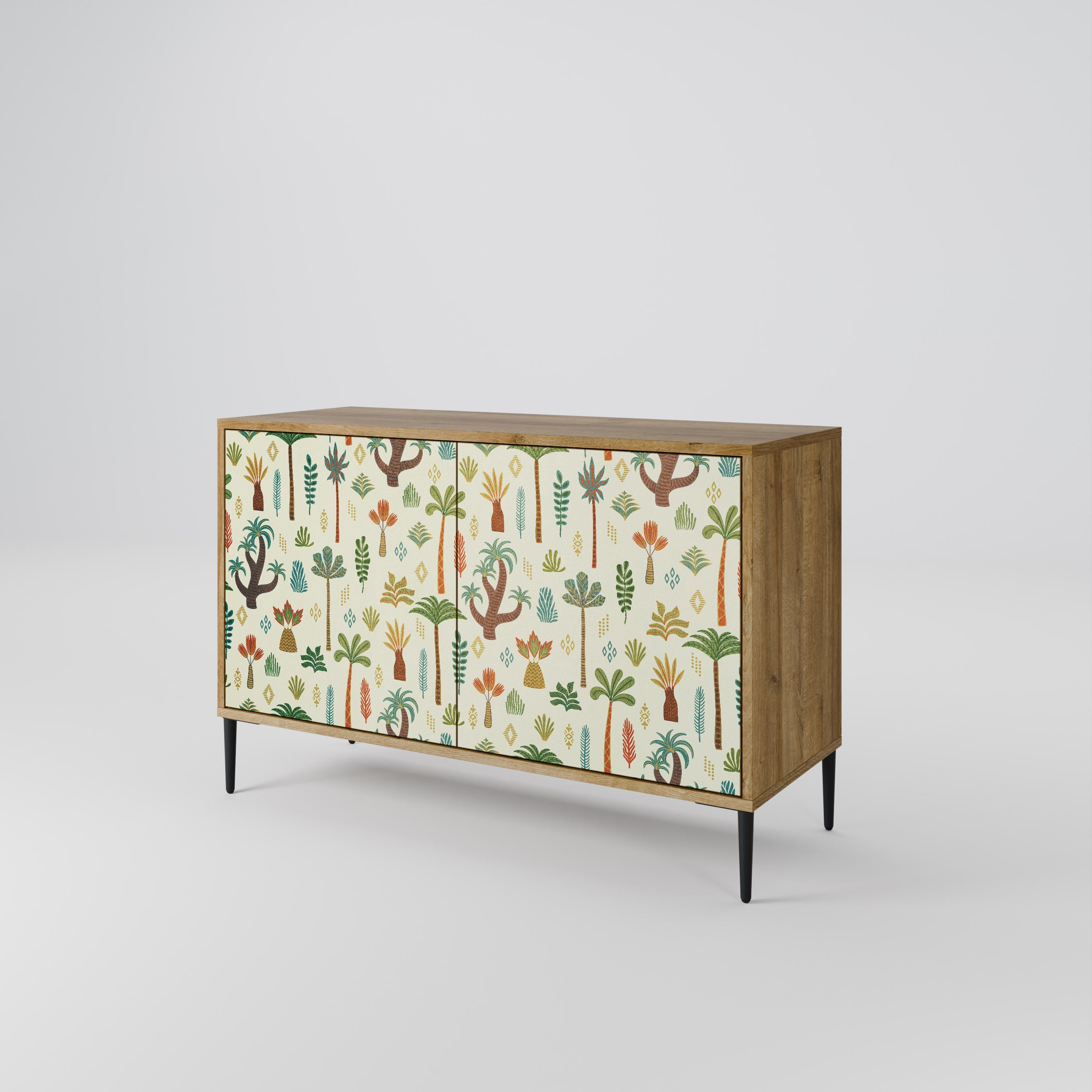 PALM SPRING Sideboard mit 2 Türen in Eichenoptik
