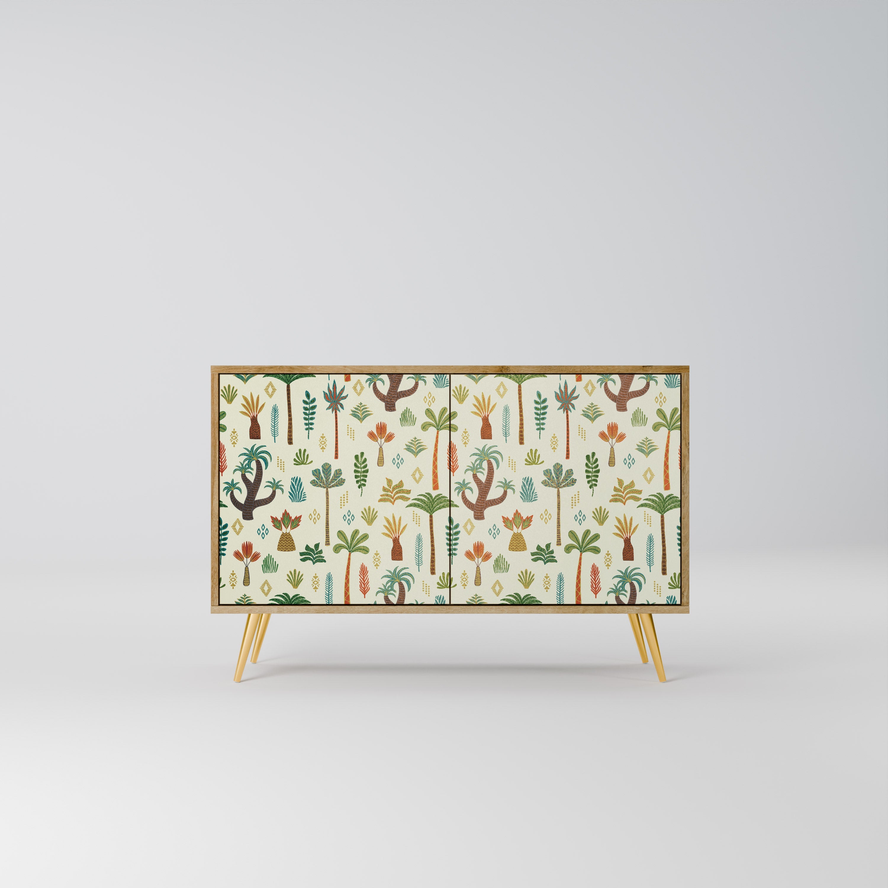 PALM SPRING Sideboard mit 2 Türen in Eichenoptik