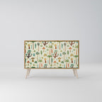 PALM SPRING Sideboard mit 2 Türen in Eiche-Optik