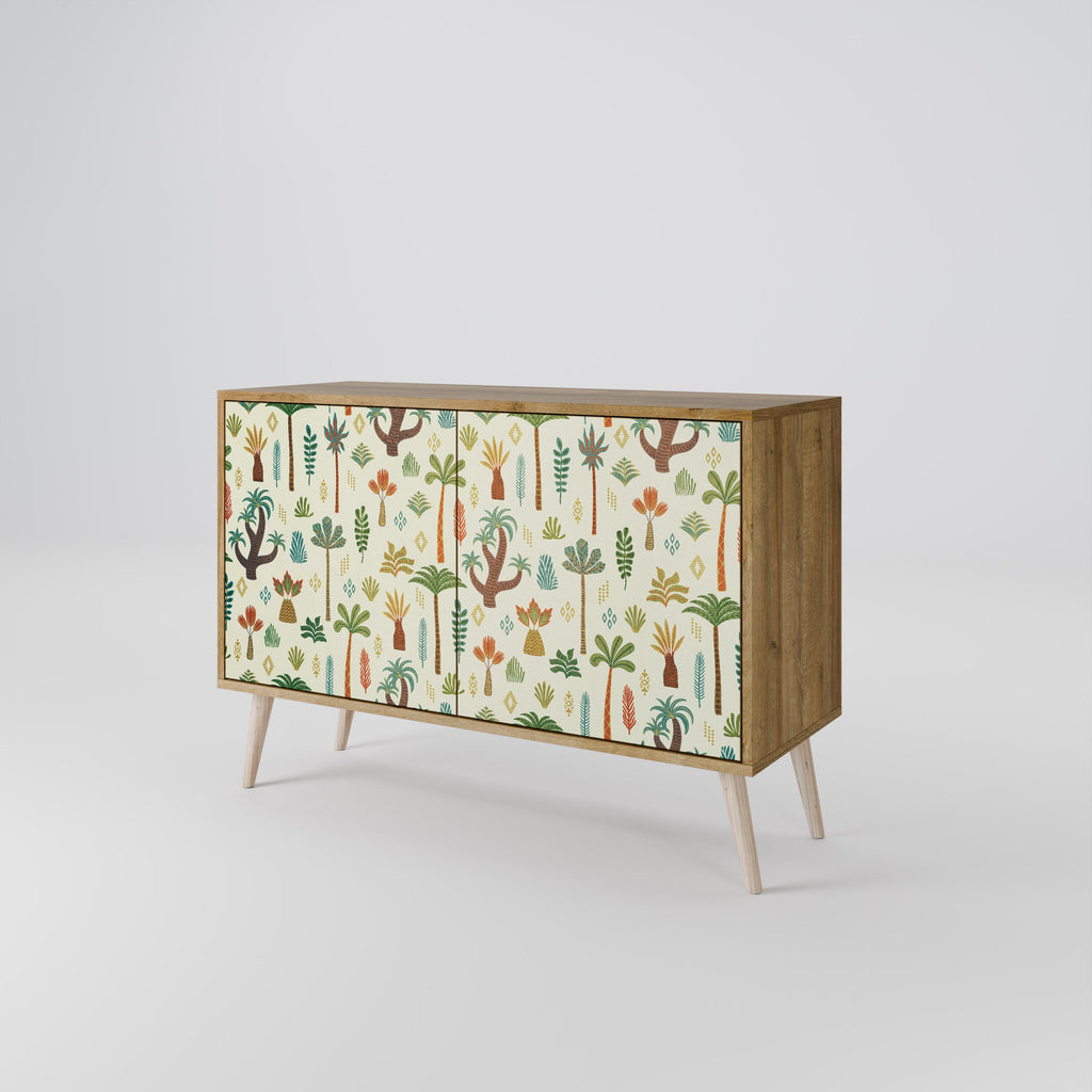 PALM SPRING Sideboard mit 2 Türen in Eichenoptik