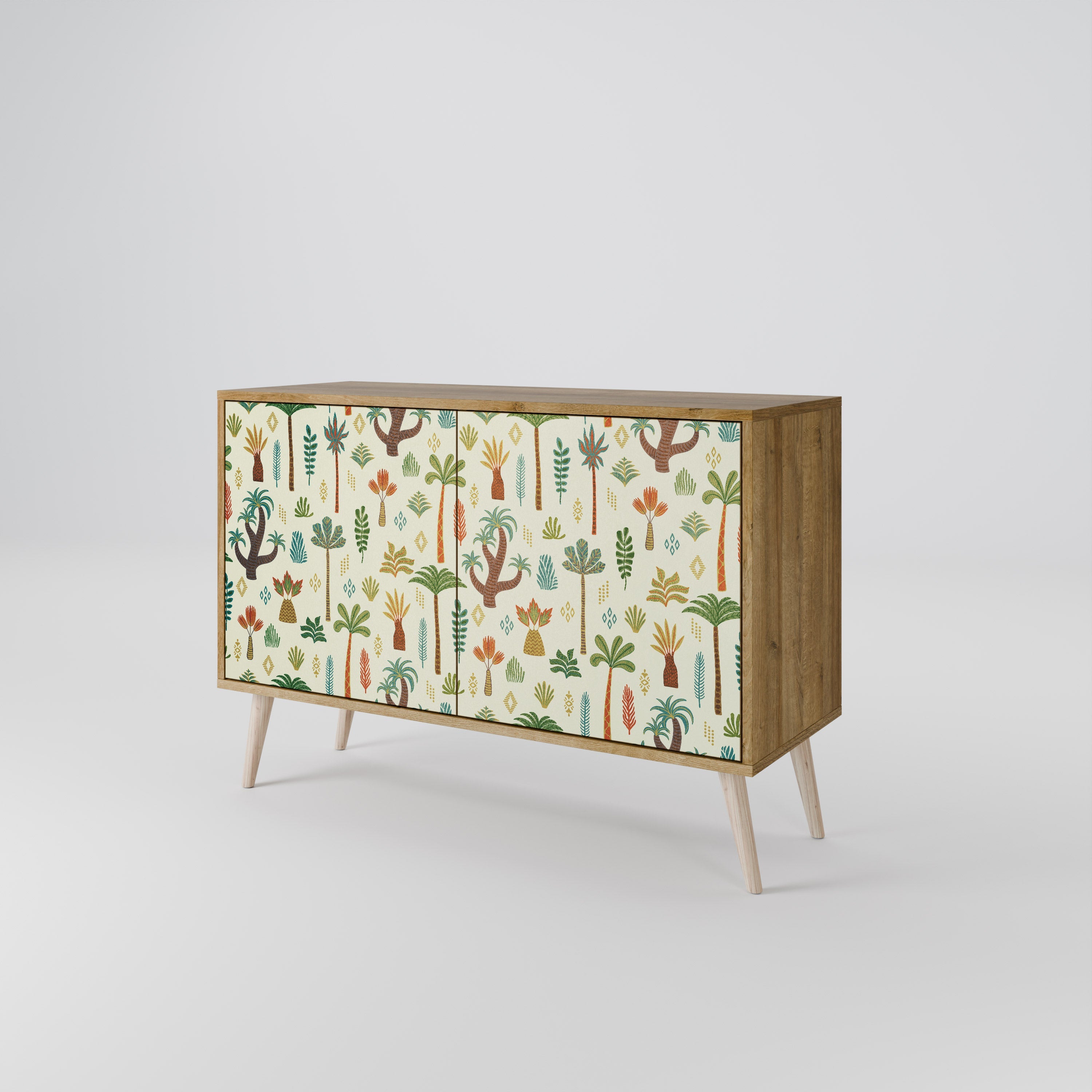 PALM SPRING Sideboard mit 2 Türen in Eichenoptik