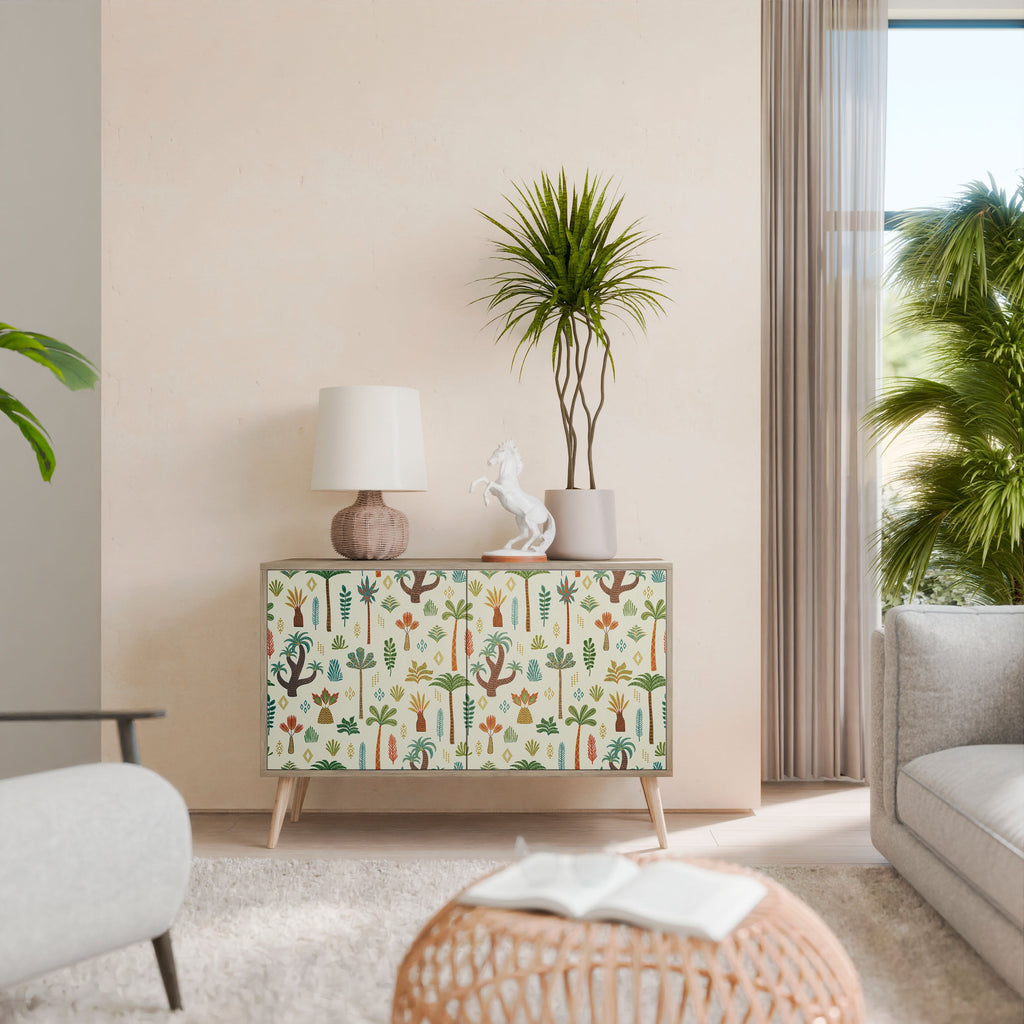 PALM SPRING Sideboard mit 2 Türen in Eichenoptik