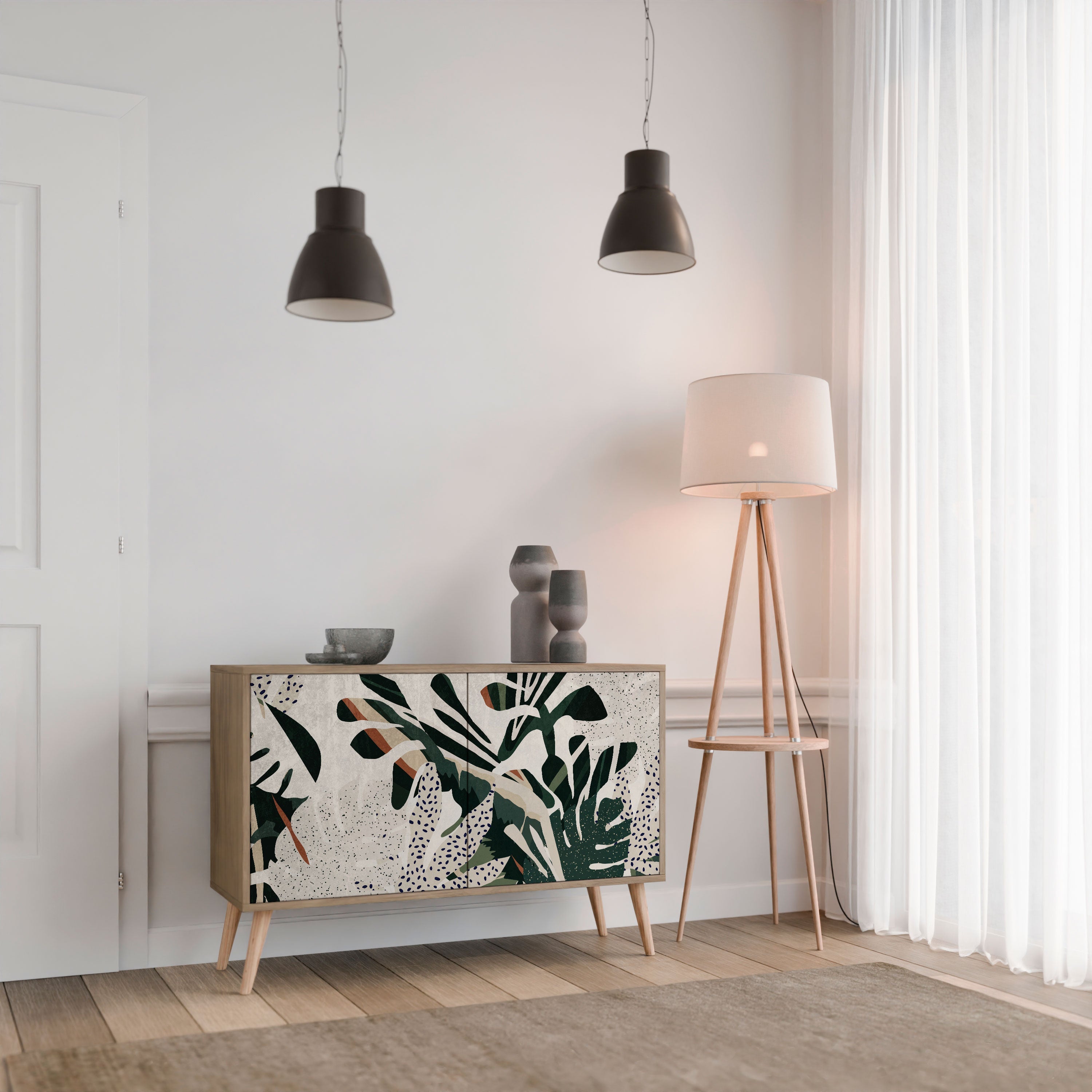 VERDURE FORMATION Sideboard mit 2 Türen in Eichenoptik