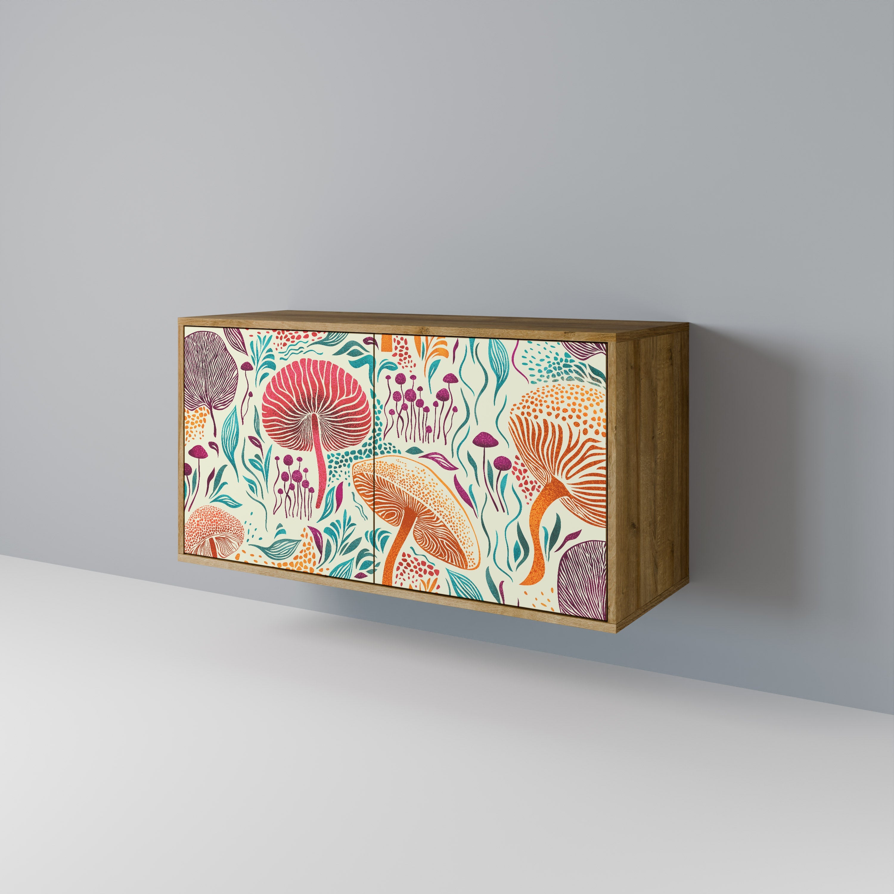 FUNGUS FANTASY Sideboard mit 2 Türen in Eichenoptik