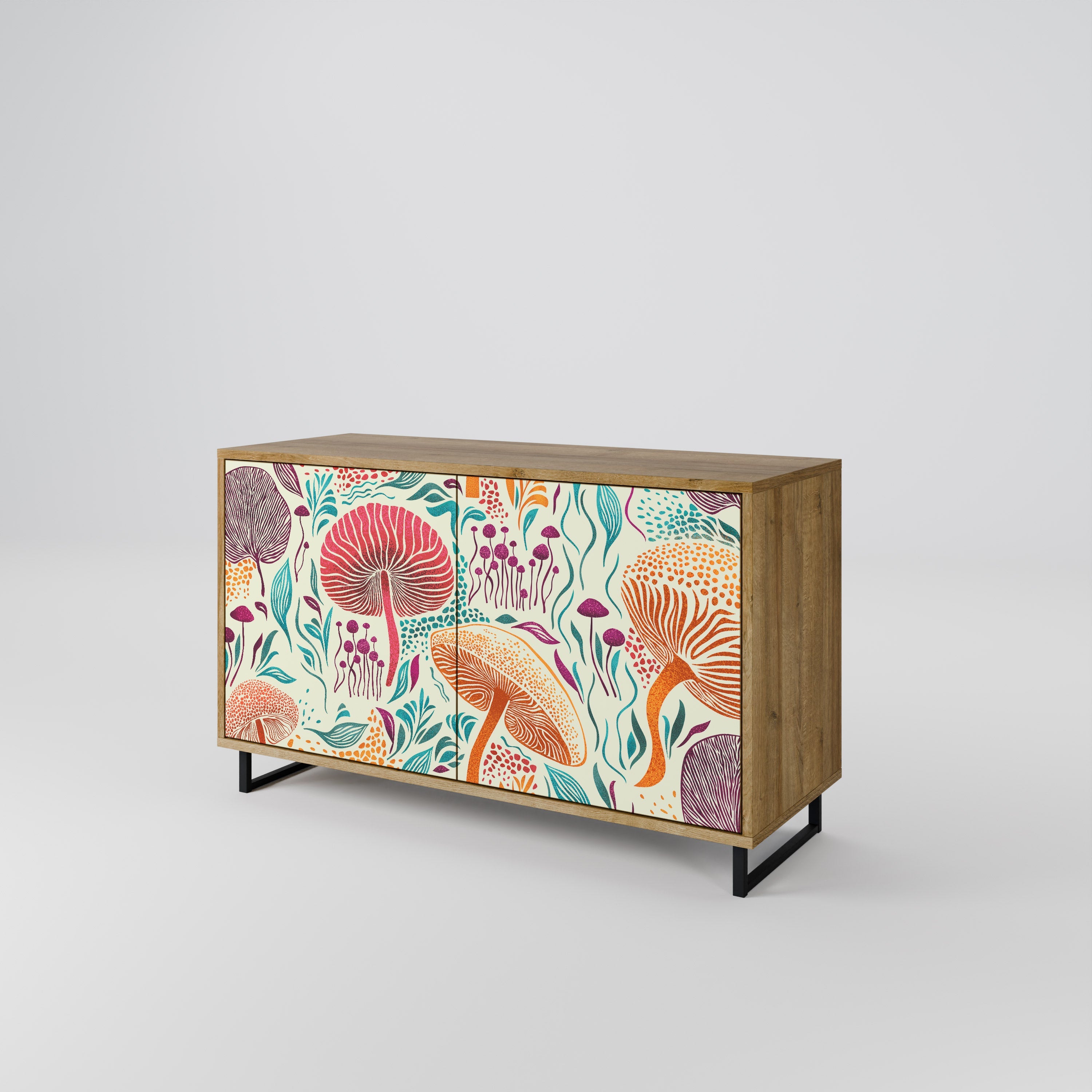 FUNGUS FANTASY Sideboard mit 2 Türen in Eichenoptik