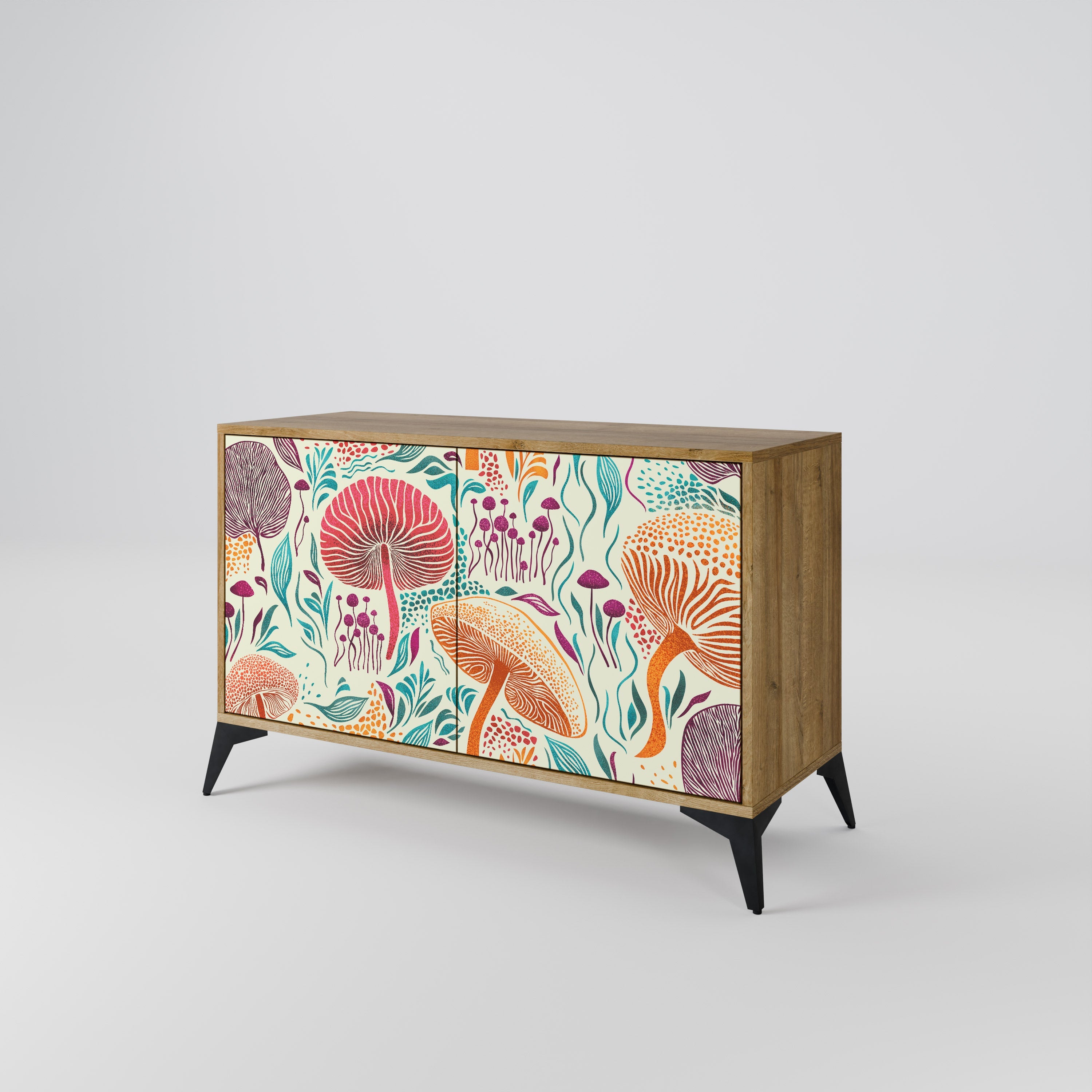 FUNGUS FANTASY Sideboard mit 2 Türen in Eichenoptik