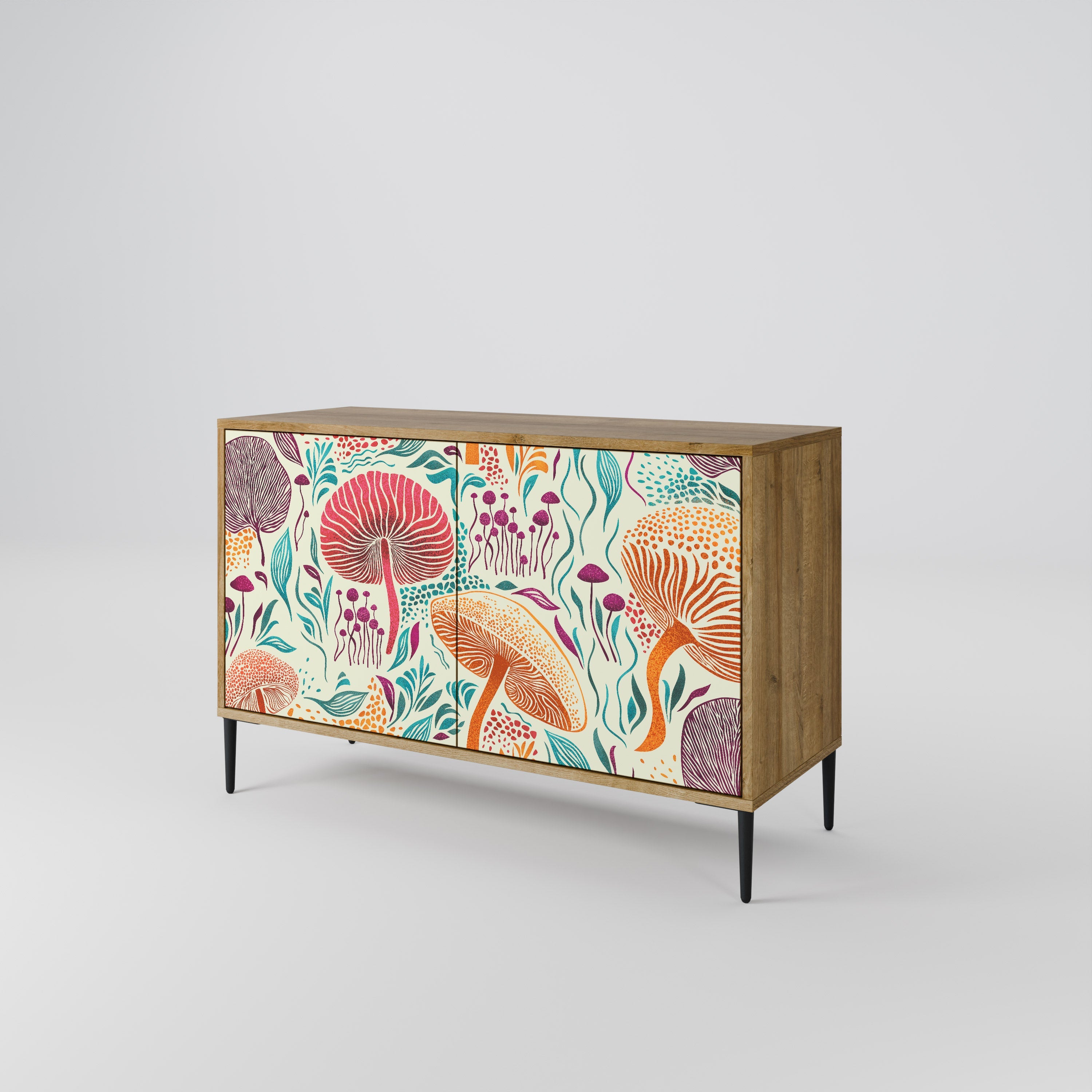 FUNGUS FANTASY Sideboard mit 2 Türen in Eichenoptik