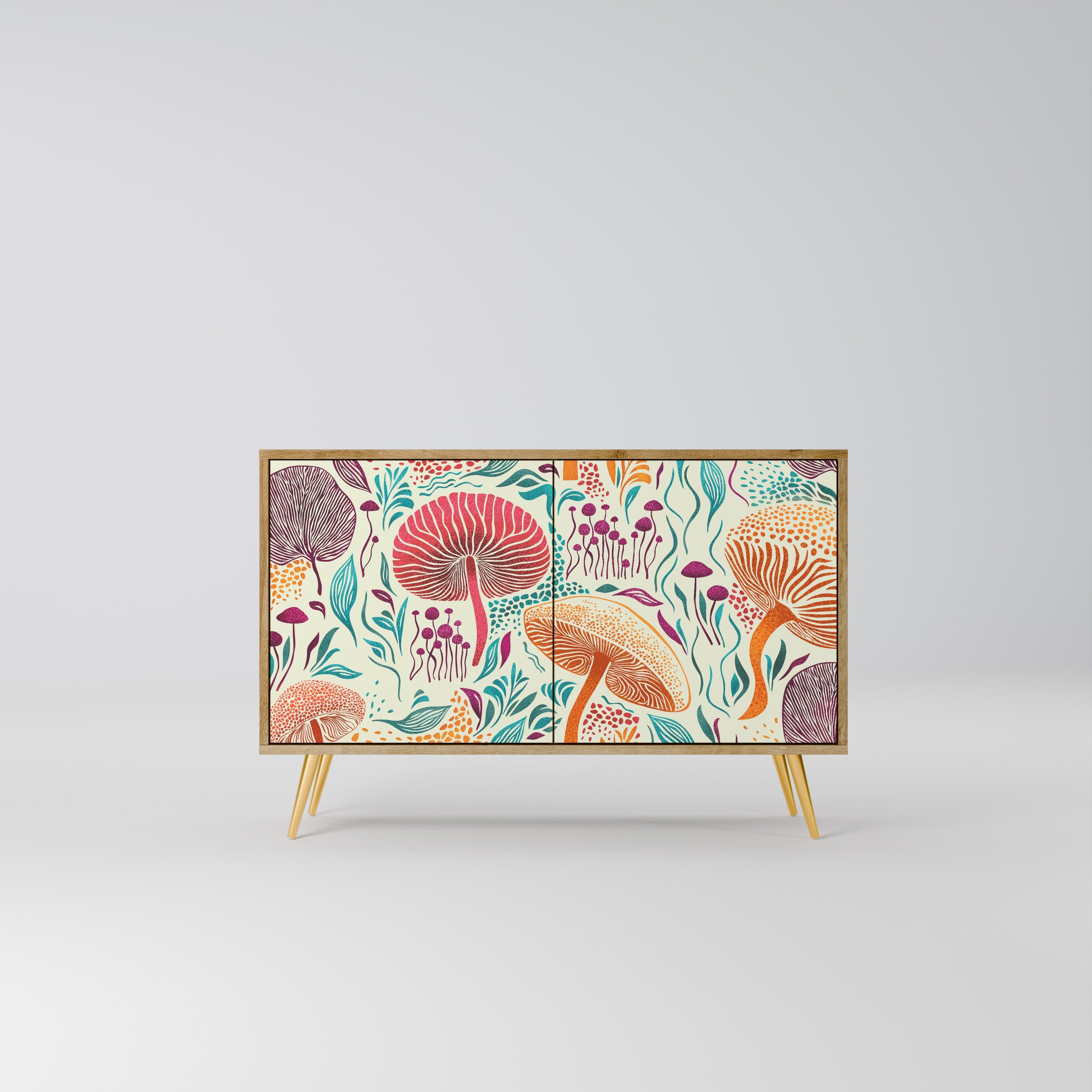 FUNGUS FANTASY Sideboard mit 2 Türen in Eichenoptik