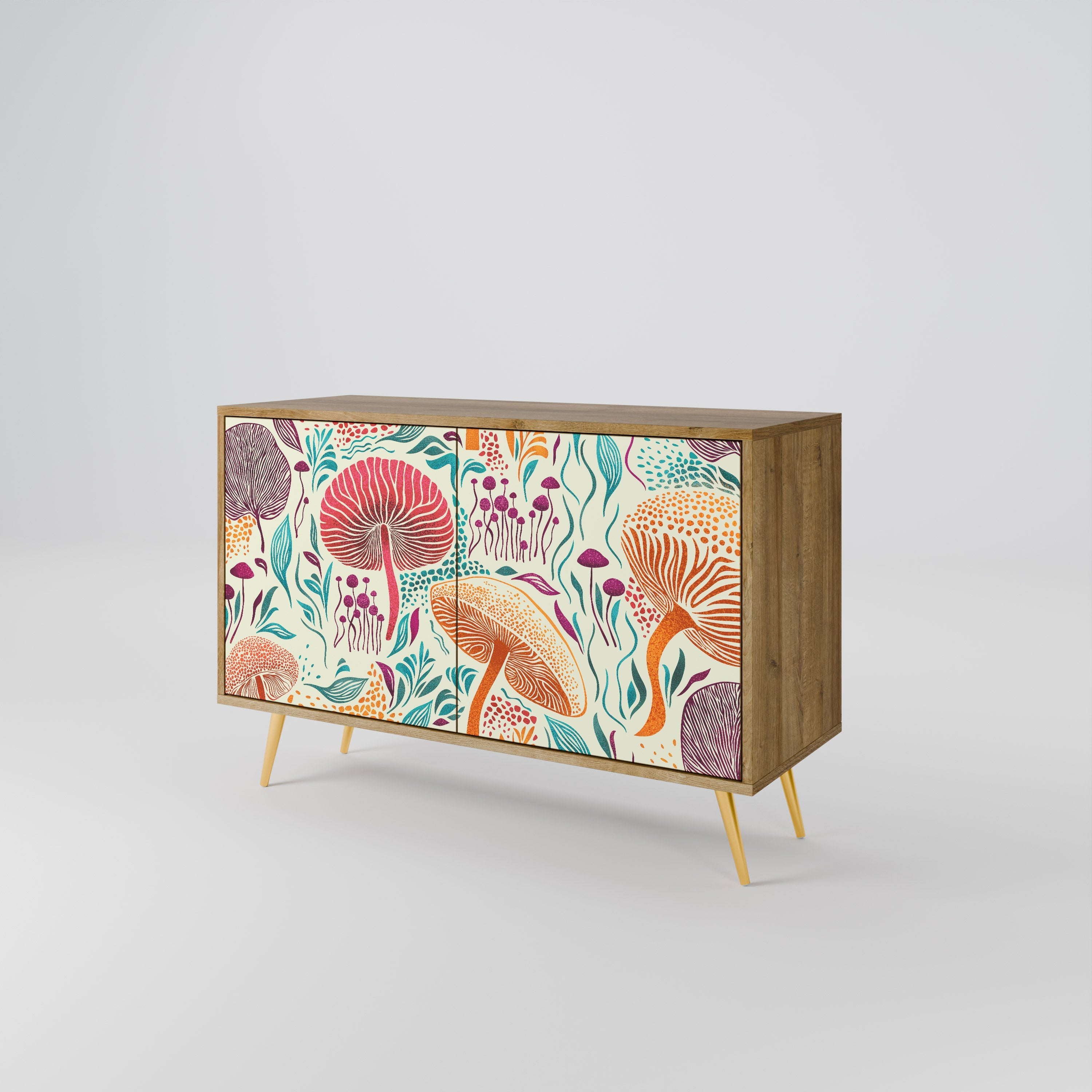 FUNGUS FANTASY Sideboard mit 2 Türen in Eichenoptik