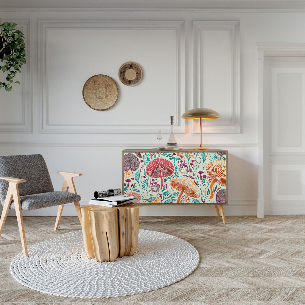 FUNGUS FANTASY Sideboard mit 2 Türen in Eichenoptik