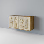 SAND SCULPTURES 2-Door Sideboard in Oak Effect