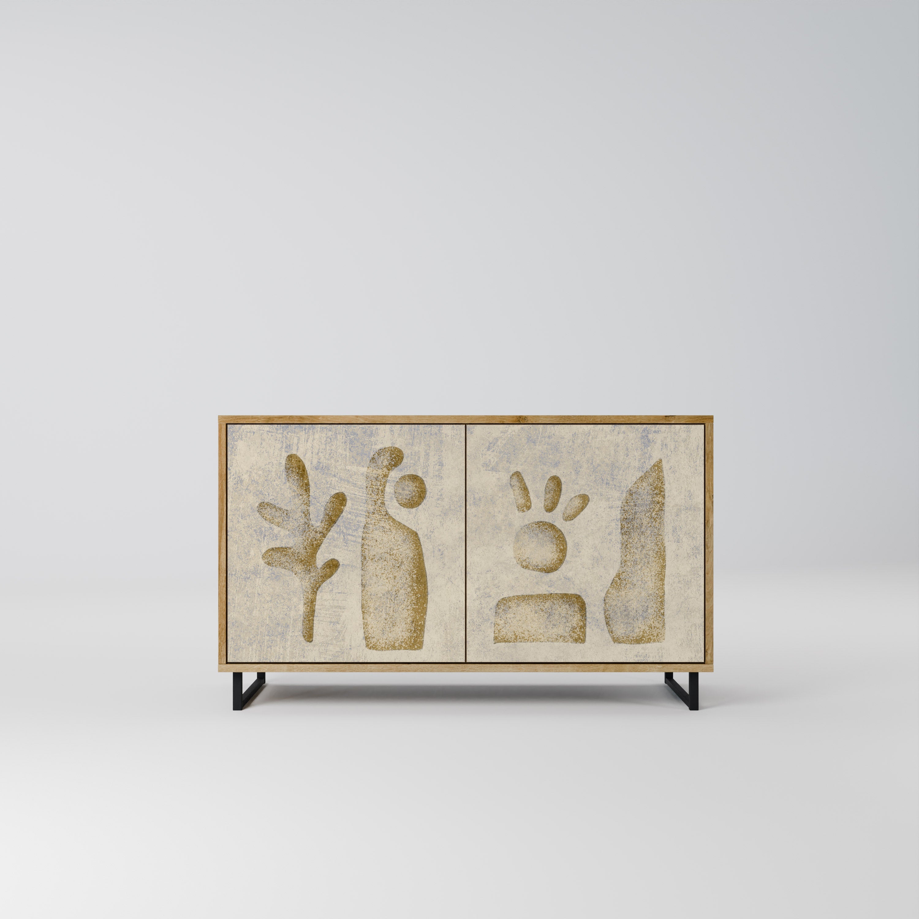 SAND SCULPTURES 2-türiges Sideboard in Eichenoptik