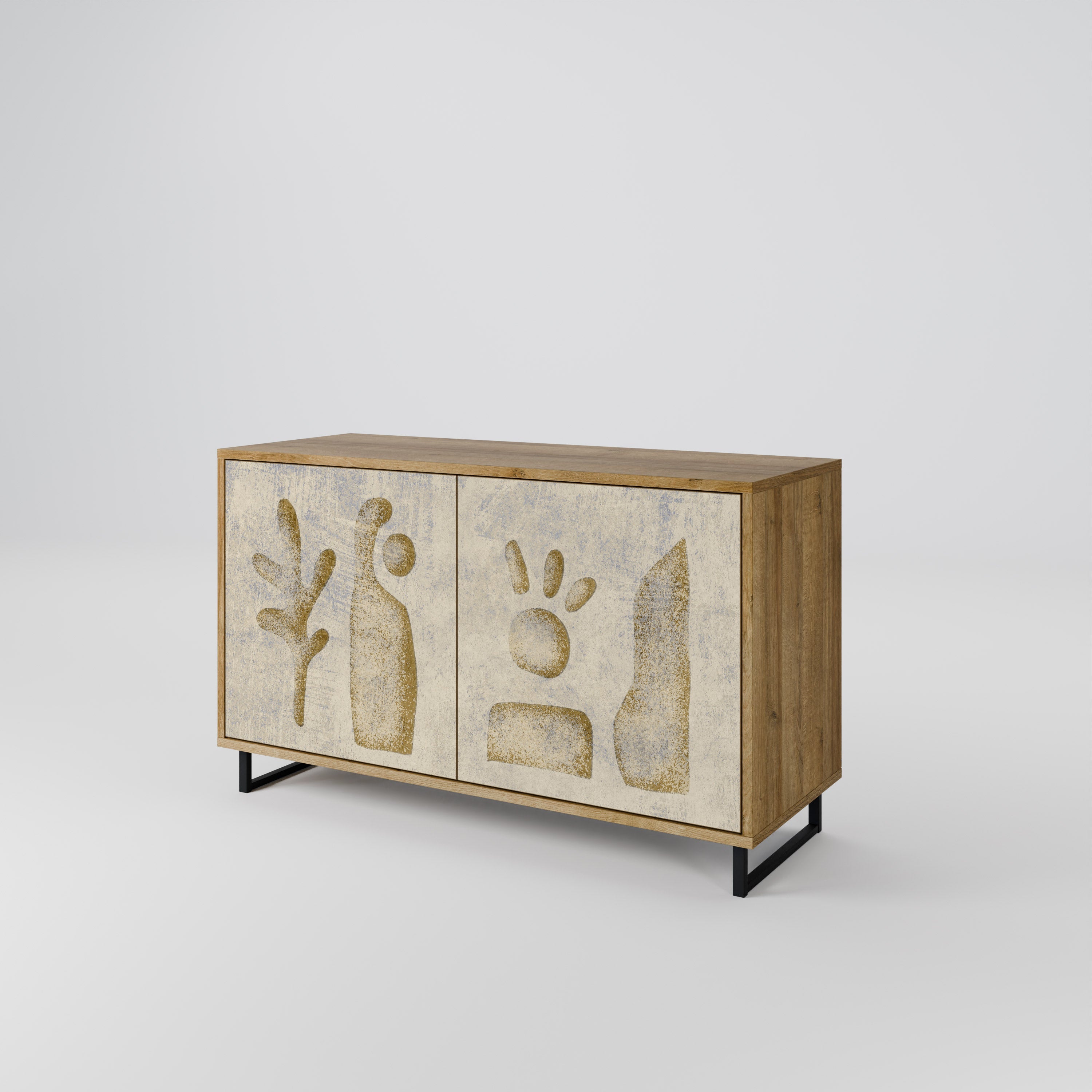 SAND SCULPTURES 2-türiges Sideboard in Eichenoptik