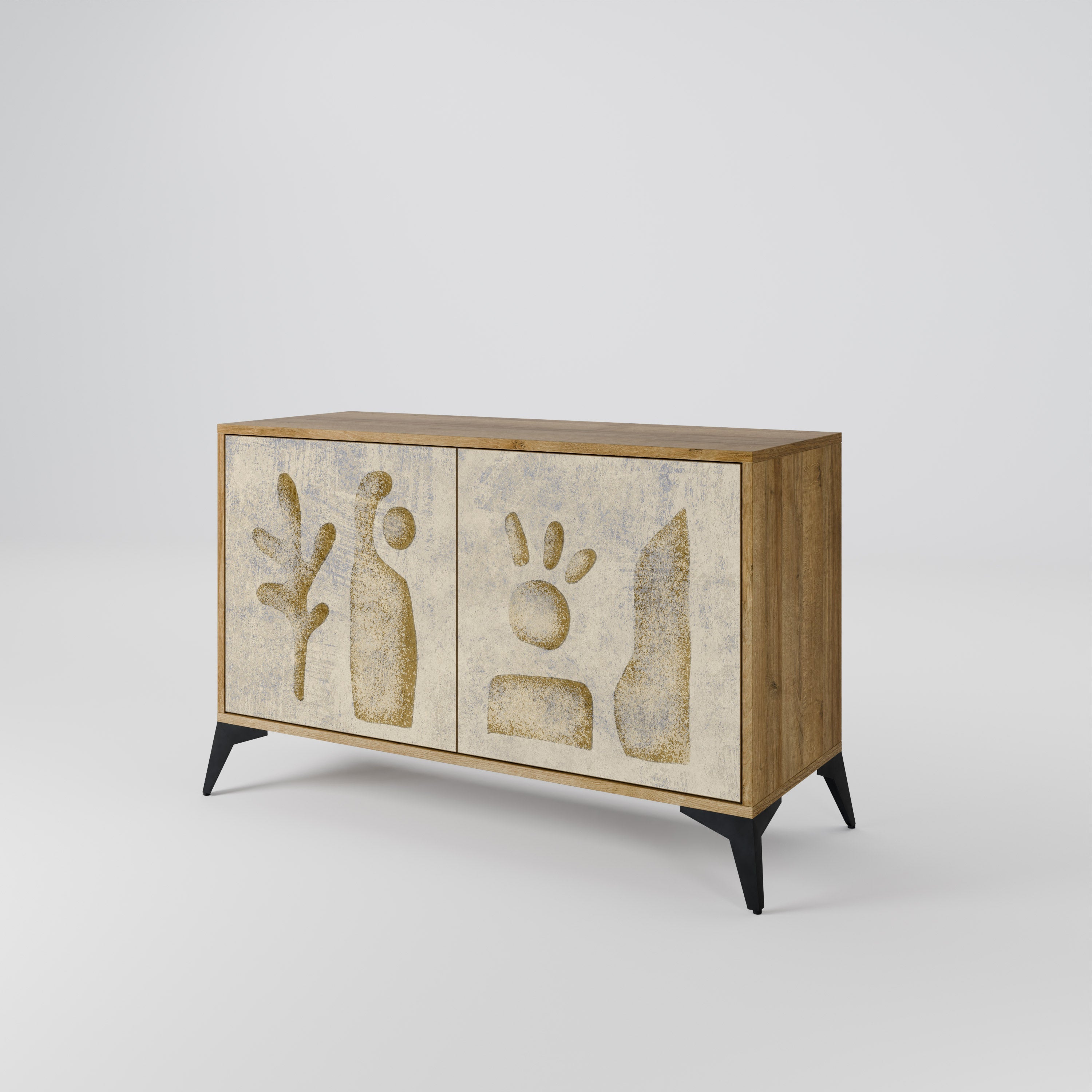 SAND SCULPTURES 2-türiges Sideboard in Eichenoptik