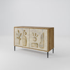 SAND SCULPTURES 2-Door Sideboard in Oak Effect