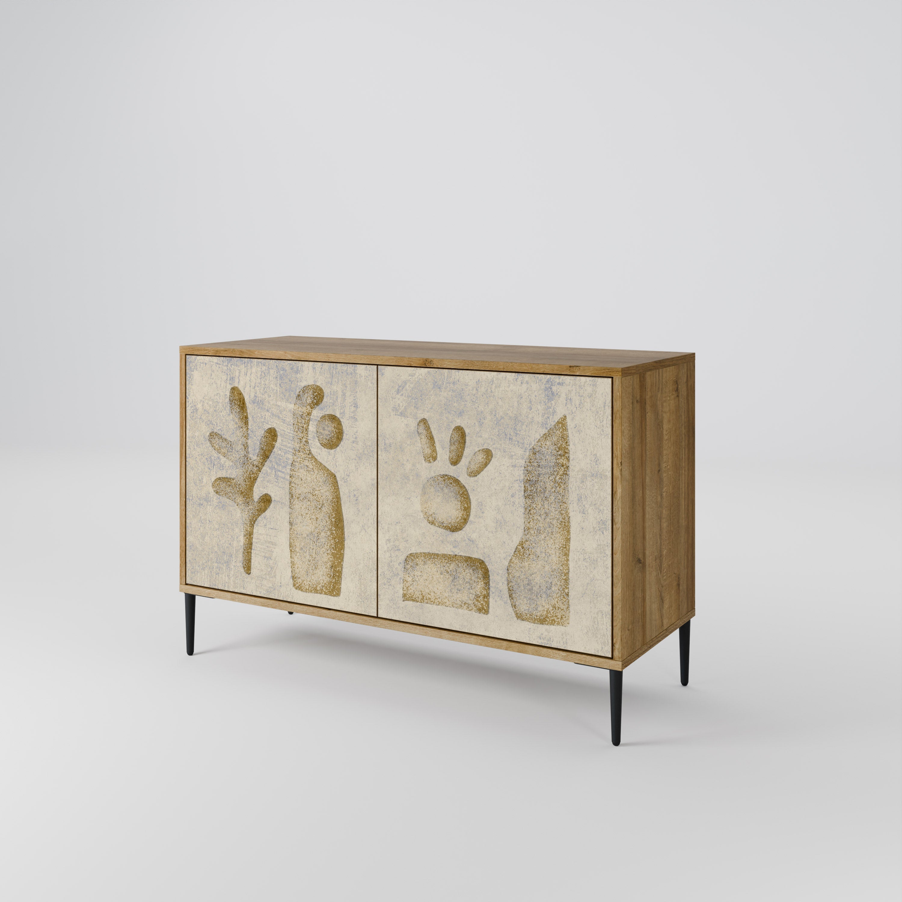 SAND SCULPTURES 2-türiges Sideboard in Eichenoptik