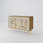 SAND SCULPTURES 2-Door Sideboard in Oak Effect