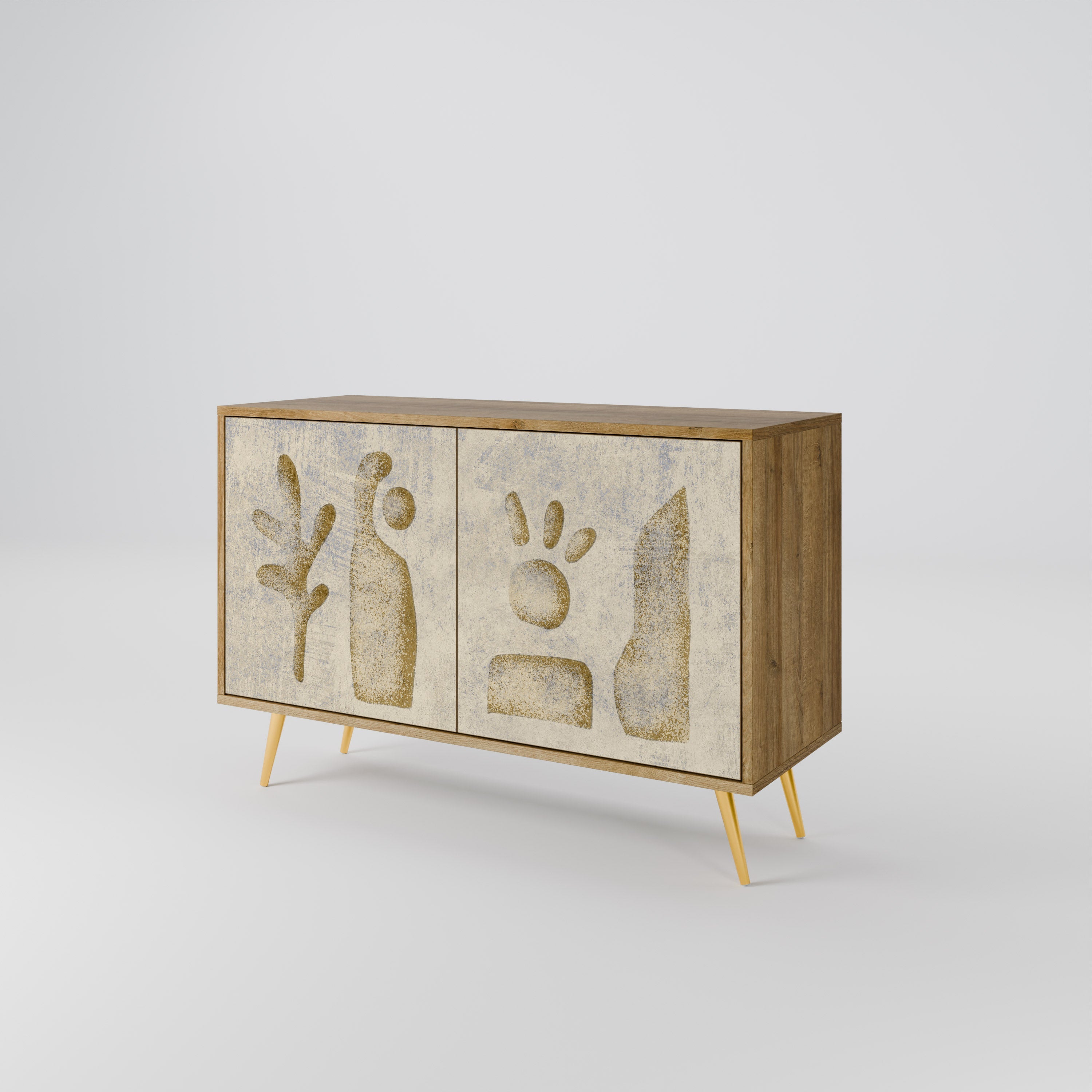SAND SCULPTURES 2-türiges Sideboard in Eichenoptik