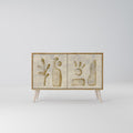 SAND SCULPTURES 2-Door Sideboard in Oak Effect