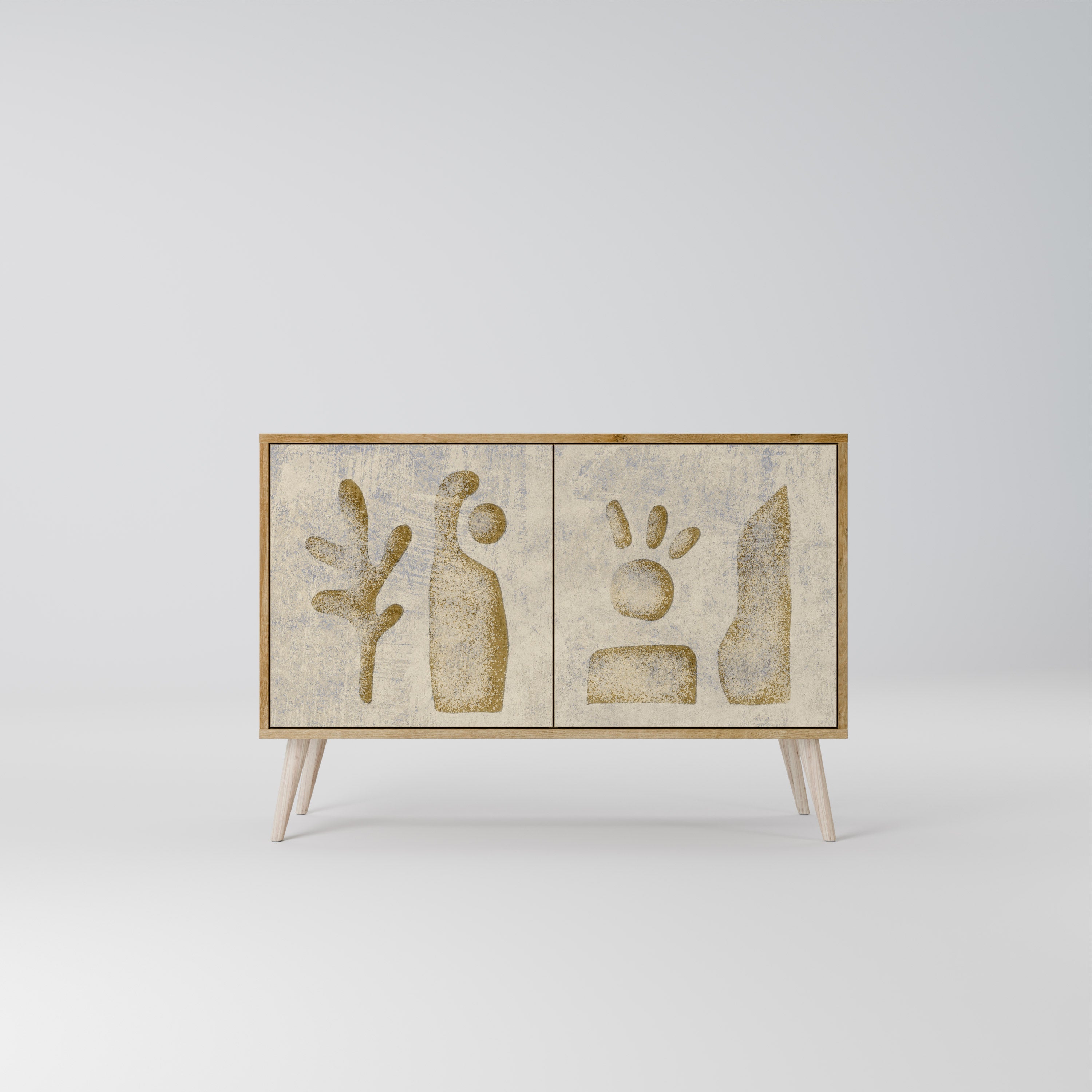 SAND SCULPTURES 2-türiges Sideboard in Eichenoptik