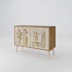 SAND SCULPTURES 2-Door Sideboard in Oak Effect
