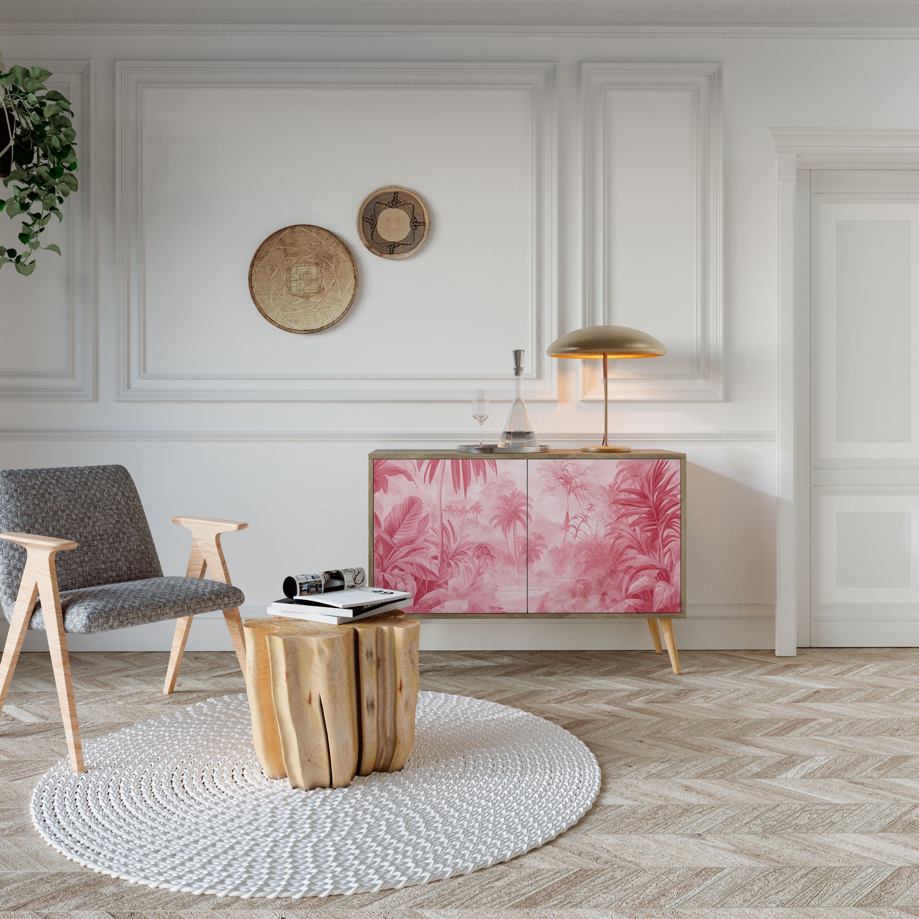 SWEET TROPICS 2-türiges Sideboard in Eichenoptik