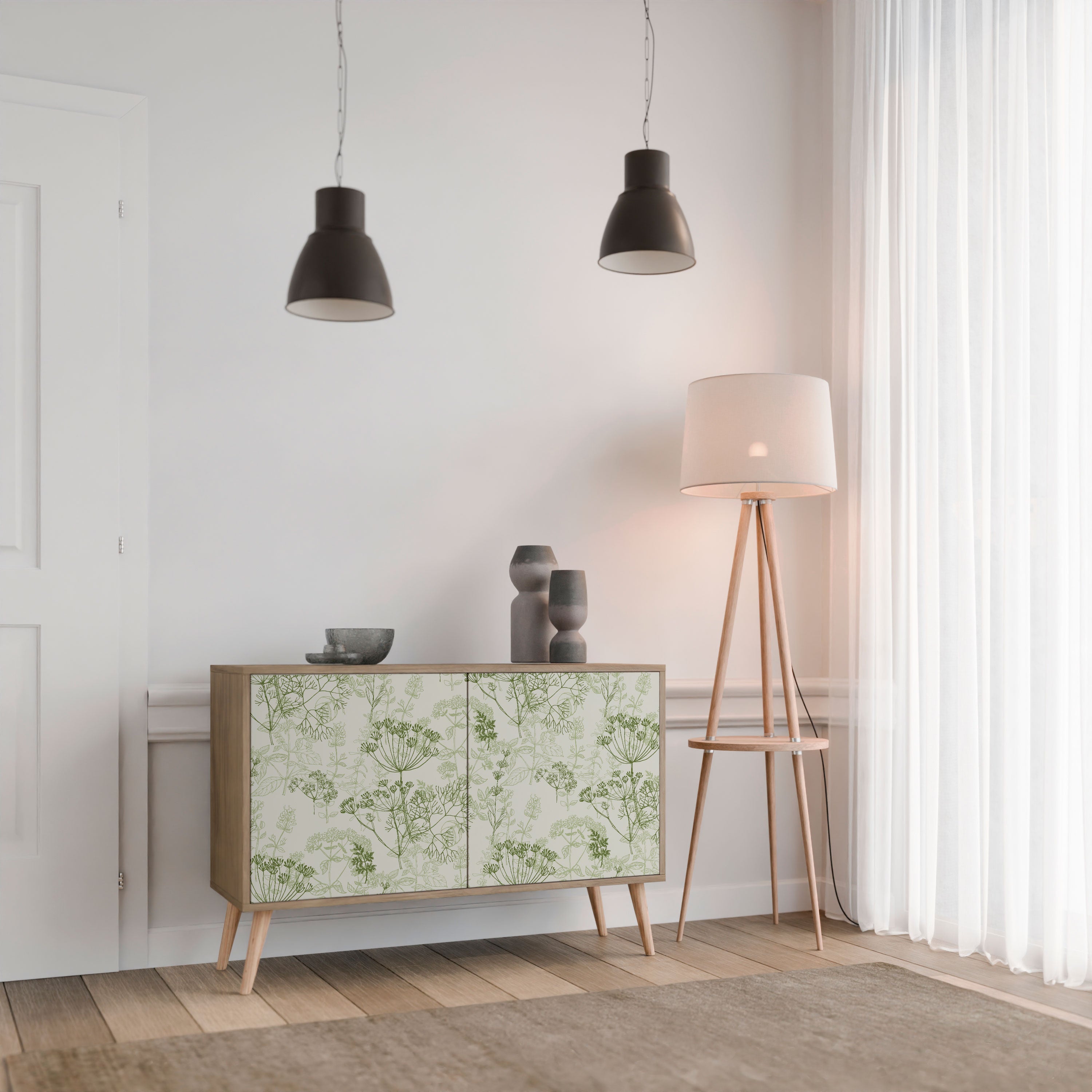 FENNEL BALDACHIN Sideboard mit 2 Türen in Eichenoptik