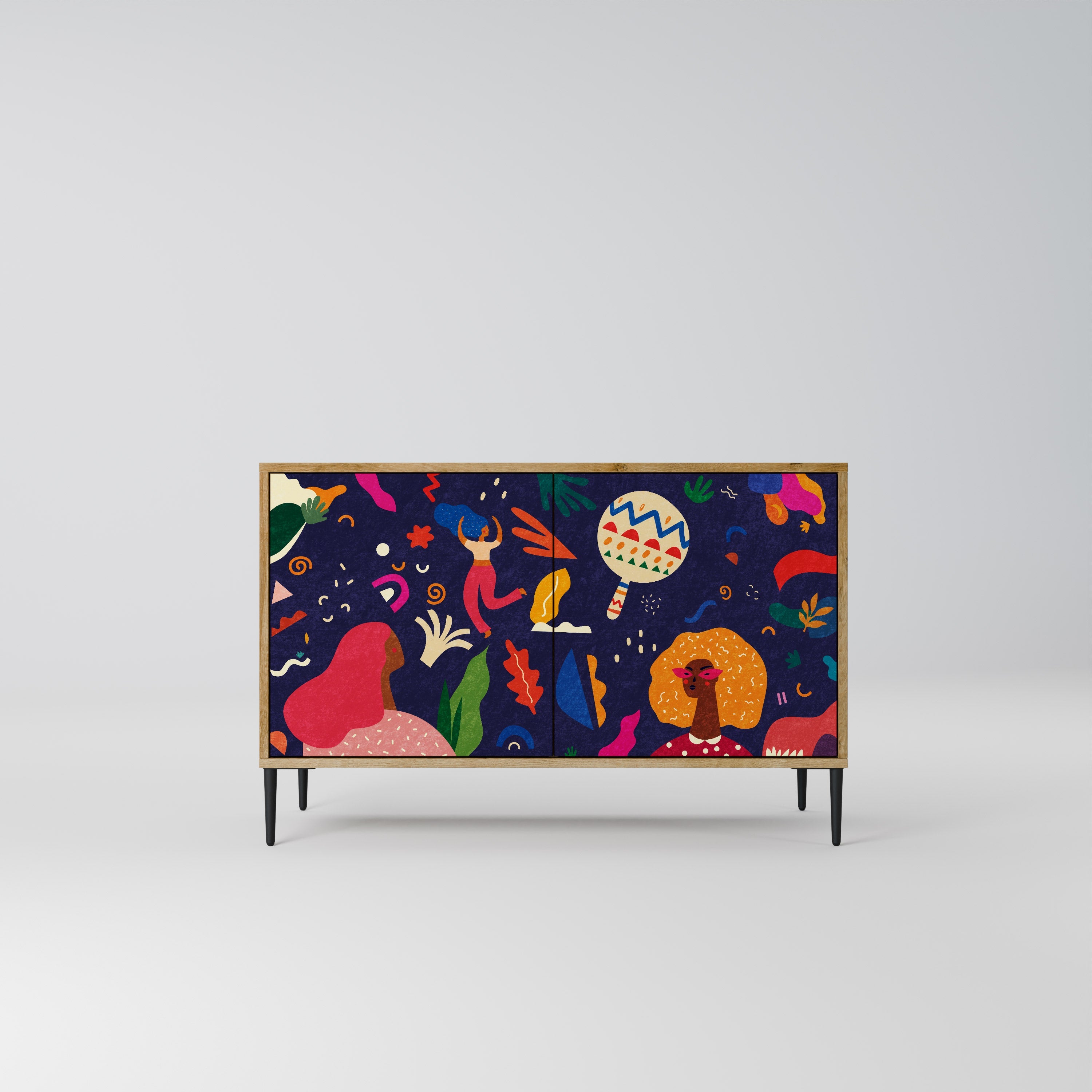 FESTIVE PLEASURES Sideboard mit 2 Türen in Eichenoptik