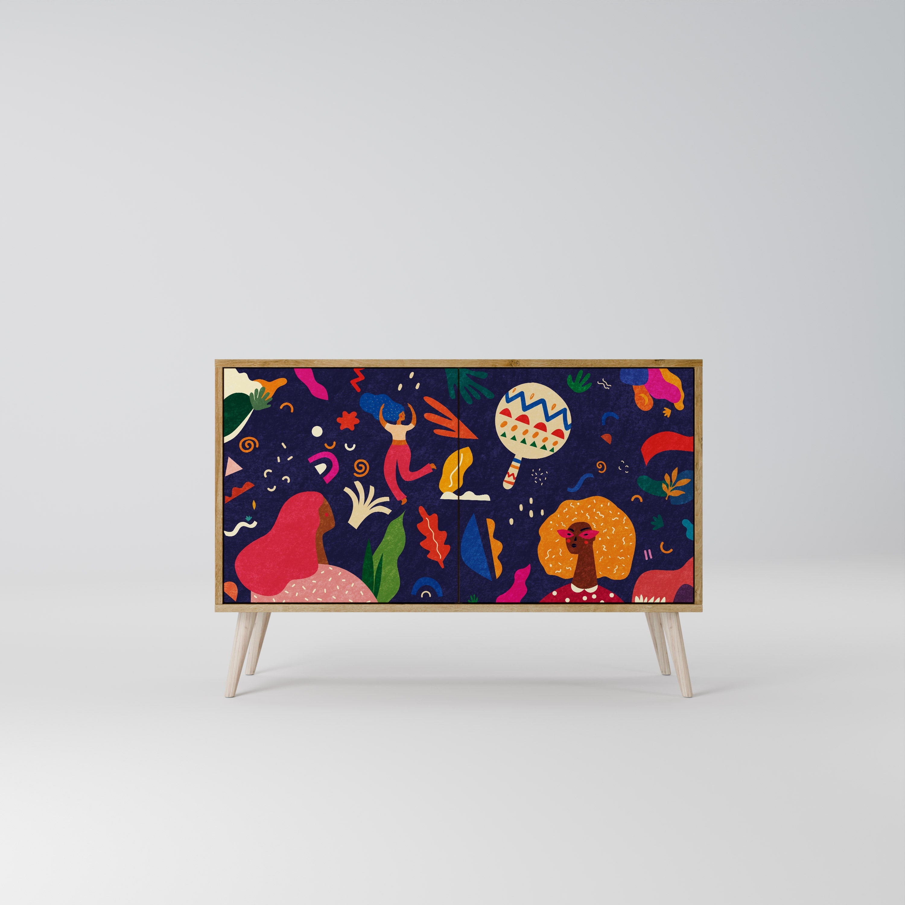 FESTIVE PLEASURES Sideboard mit 2 Türen in Eichenoptik